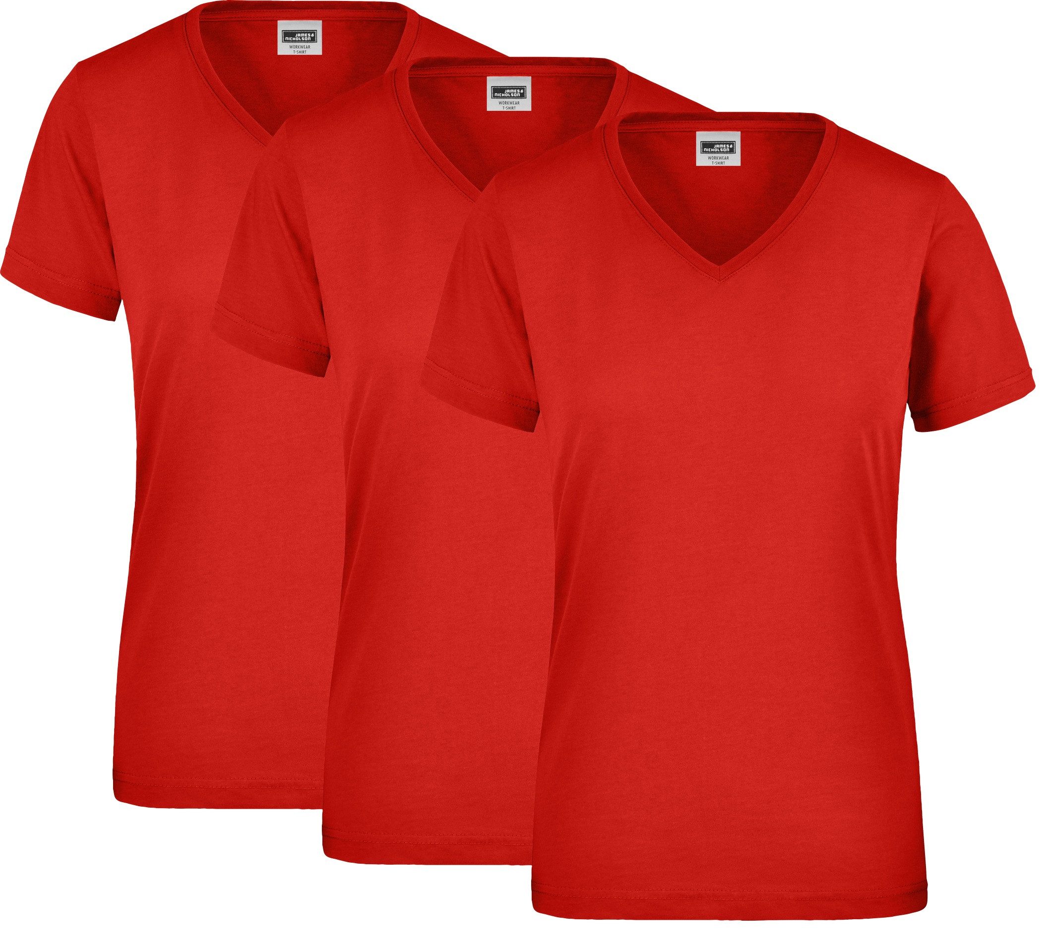 James & Nicholson T-Shirt 3er-Pack Strapazierfähiges günstig online kaufen
