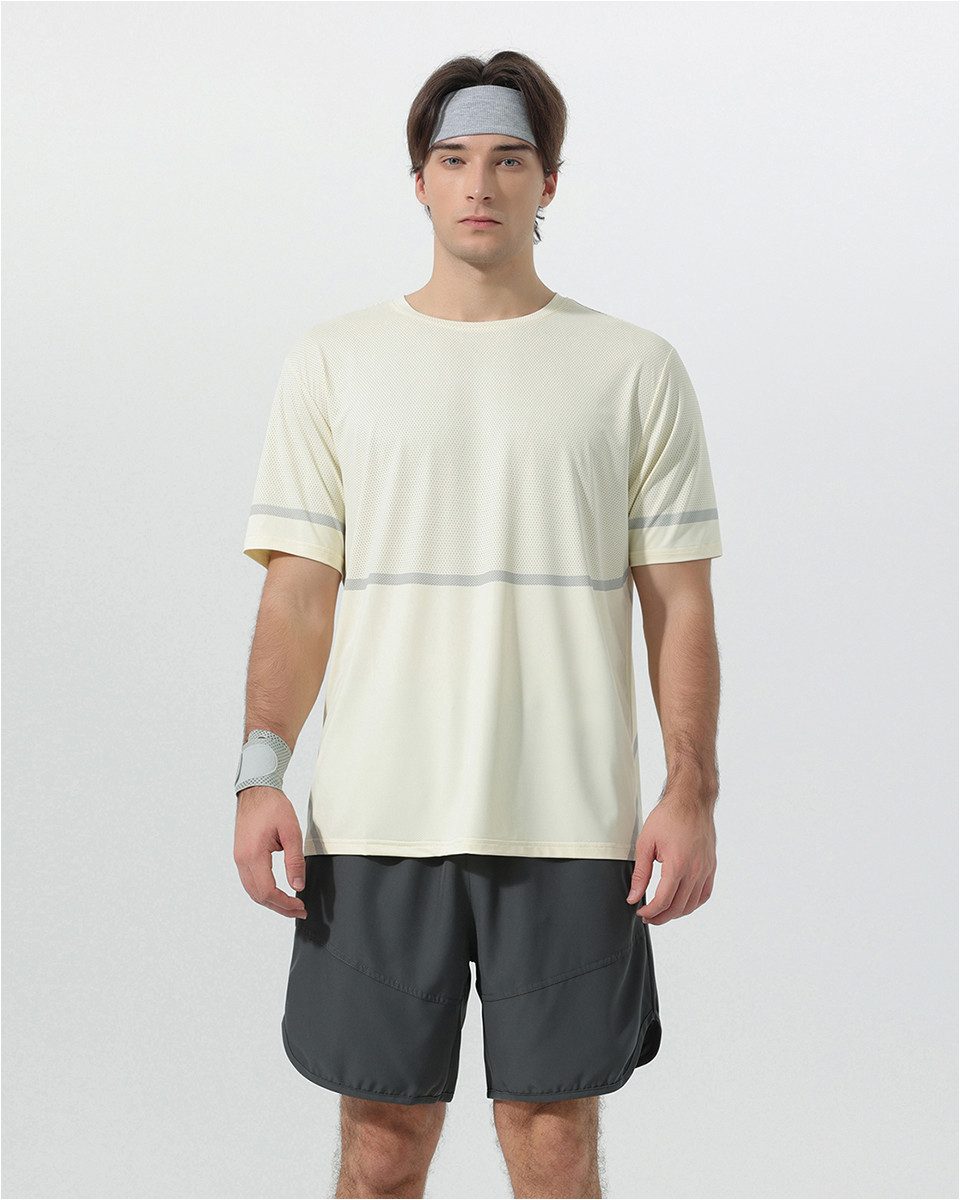 YOUTHUP T-Shirt Herren Colorblock T-Shirt atmungsaktiv für Freizeit & Outdoor