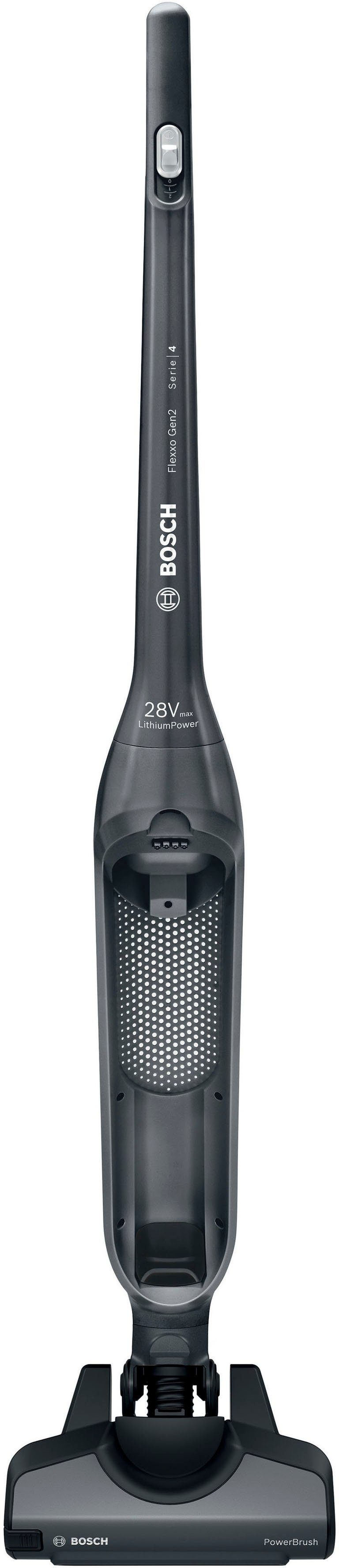 BOSCH Akku-Hand-und integriertes 2 28 Serie mit LED, V, Flexxo Düse Zubehör 4 Stielstaubsauger beutellos, Power Gen BBH3P280