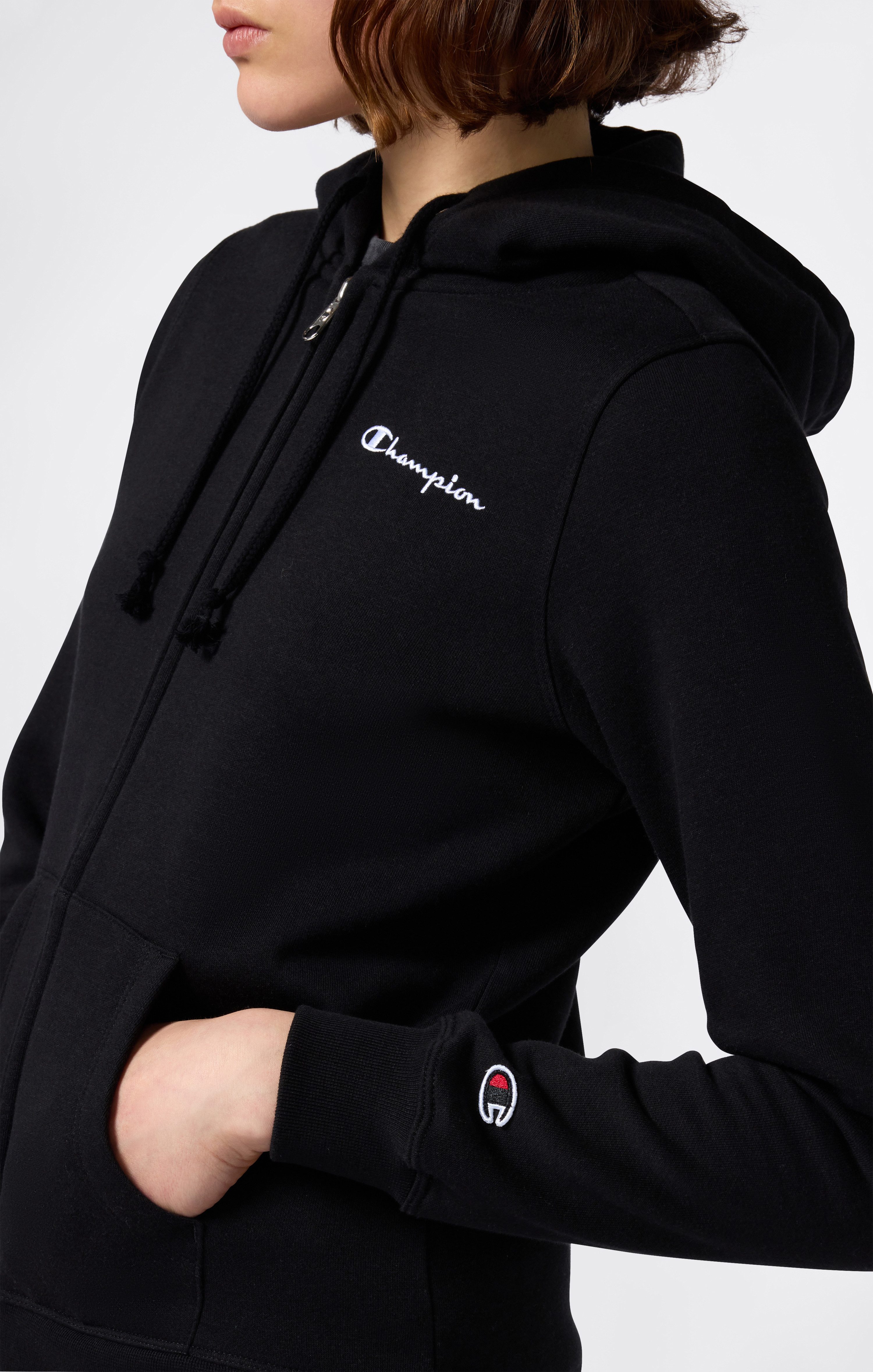 Champion Kapuzensweatjacke aus Baumwolle und Polyester, in den Größen XS bis XXL
