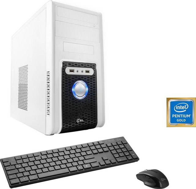 CSL Speed V1718 PC (Intel® Pentium Gold G6400, Intel UHD Graphics 610, 16 GB RAM, 1000 GB SSD, Luftkühlung)