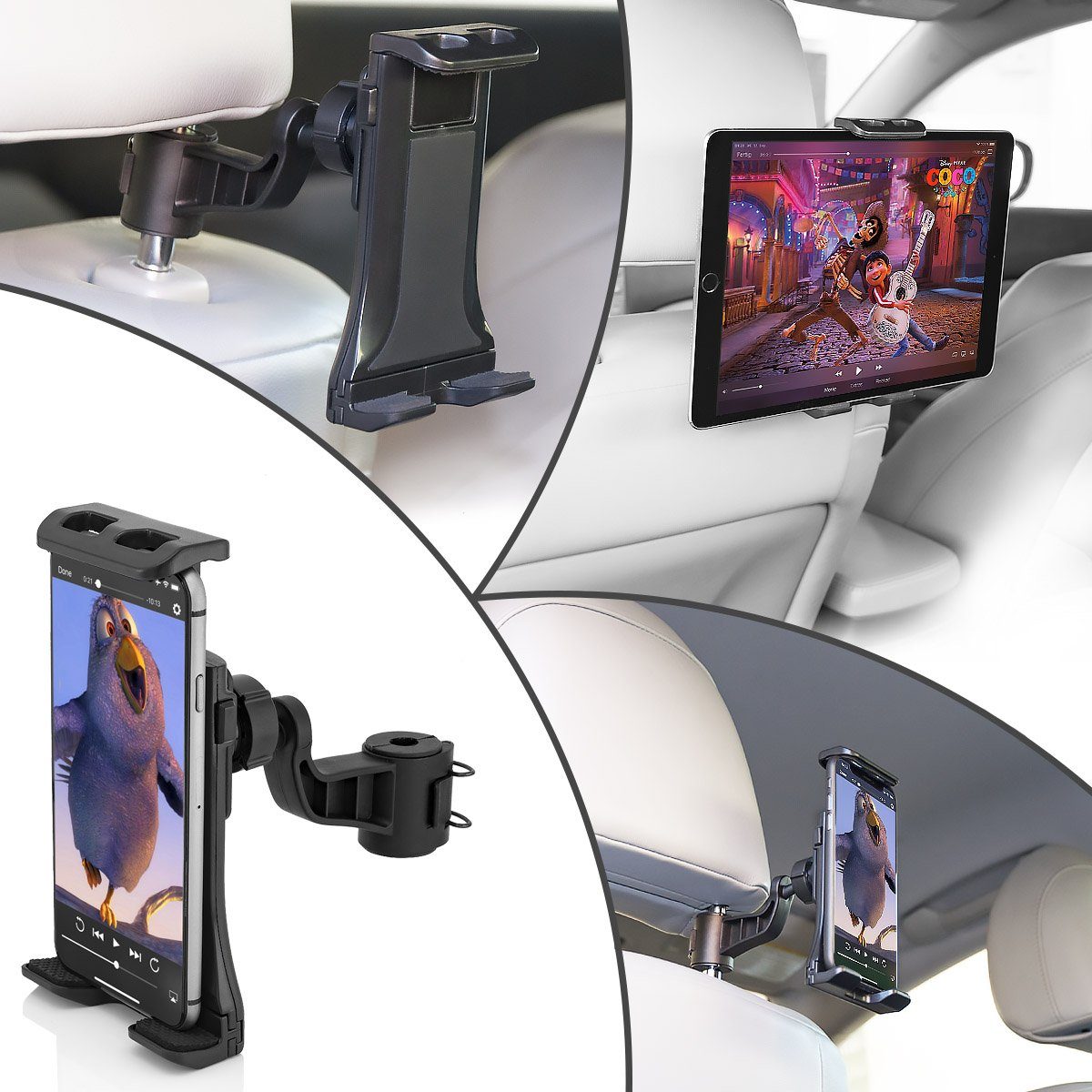 Tablet-Halterung Autositz-Kopfstützenhalterung für Tablet PC / Smartphone iPad iPhone