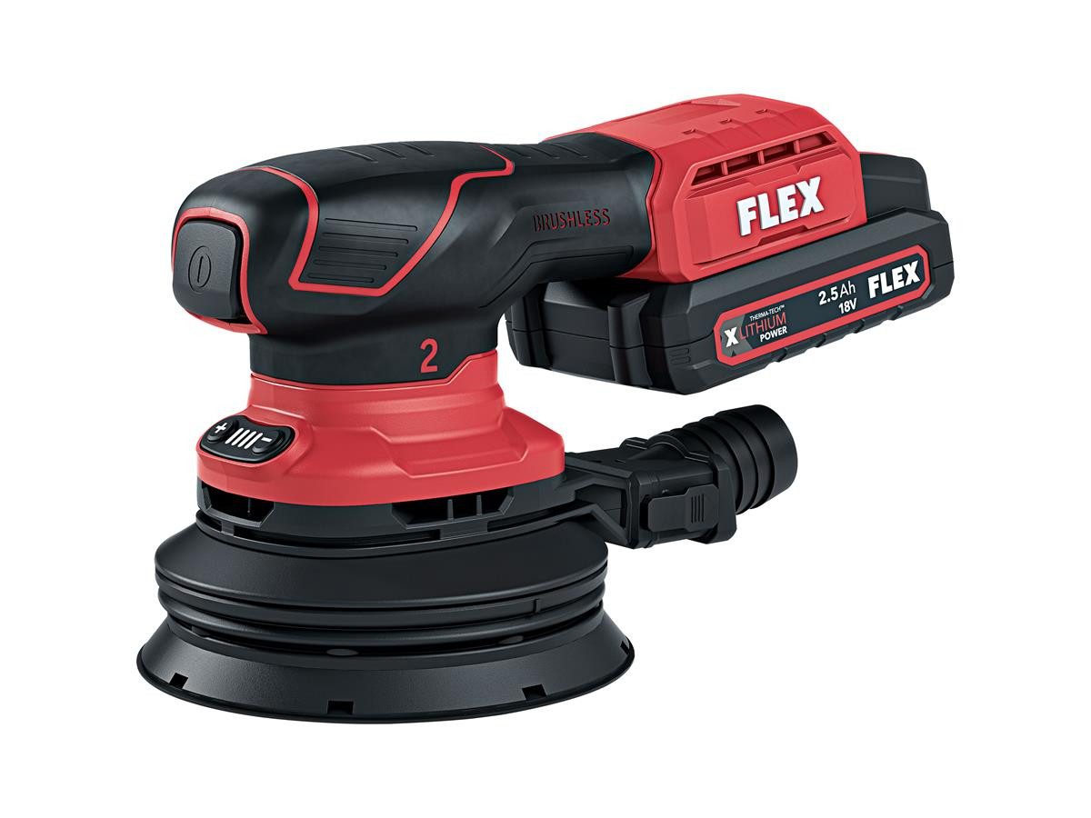 Flex Akku-Exzenterschleifer ORE 2-125 18-EC, (5 tlg)