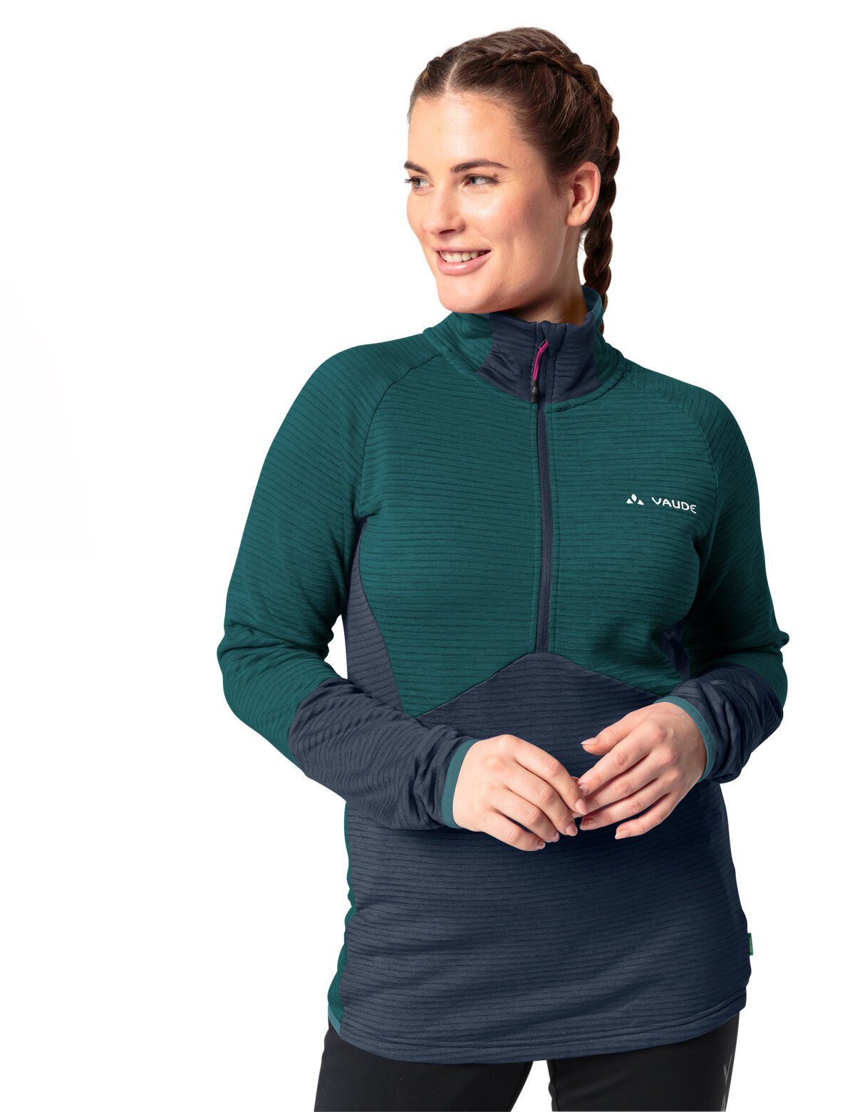 Klimaneutral HZ Women's Outdoorjacke VAUDE kompensiert mallard Jacket green Larice Fleece (1-St)