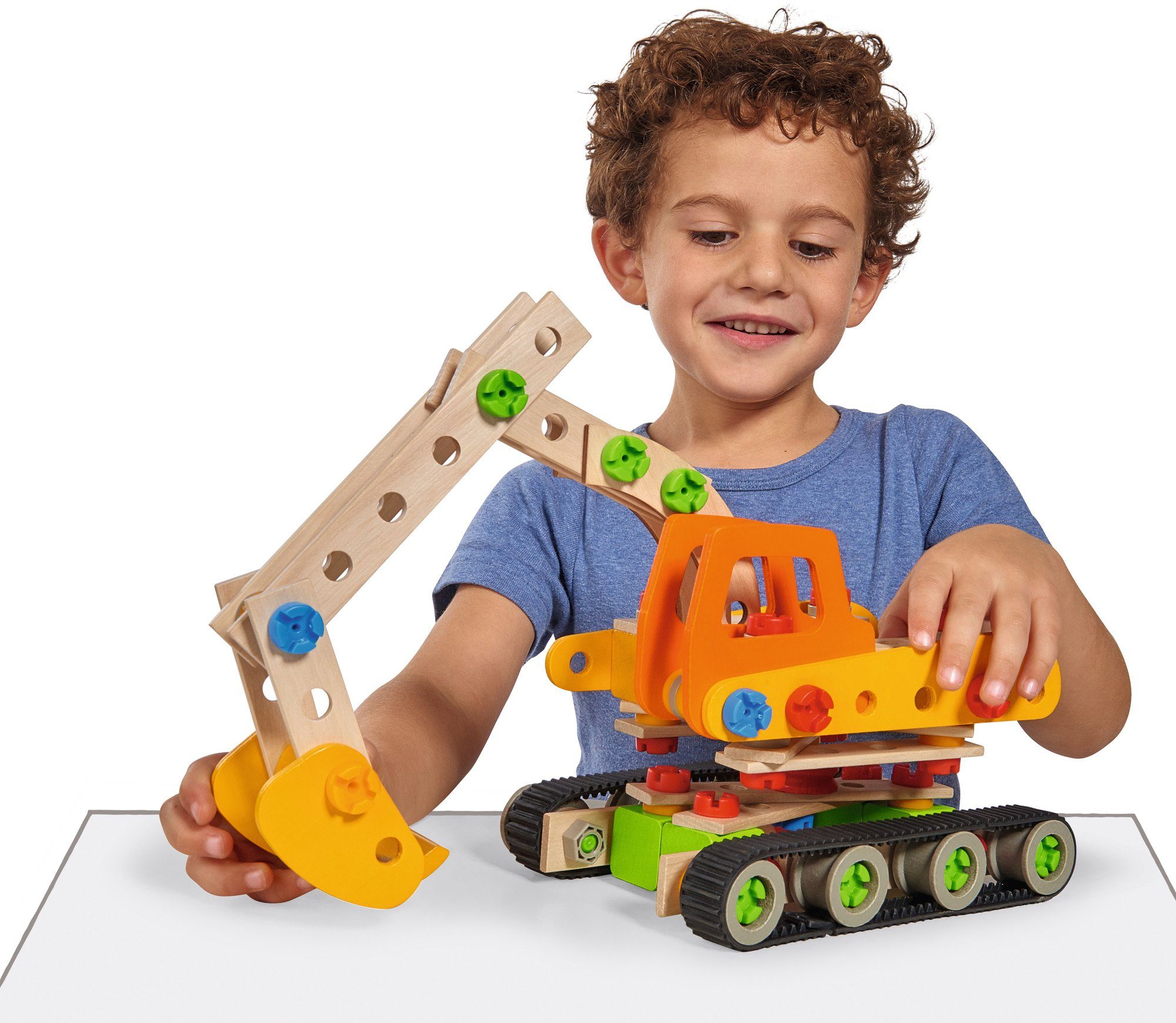 Eichhorn Constructor Raupenbagger Konstruktionsspielsteine, (170 St), Made in Germany