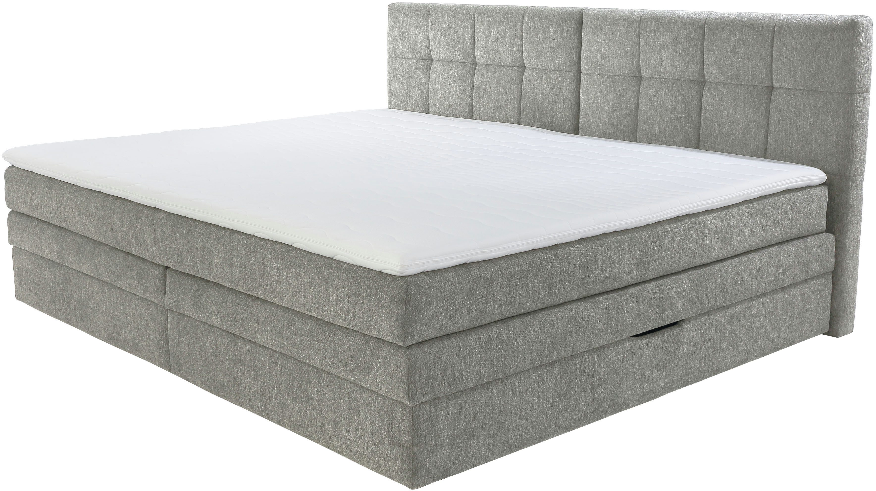 Jockenhöfer Gruppe Boxspringbett Casa Grande in der Breite 240cm, Familienbett mit Bettkasten (1.000 L), 7-Zonen-TTFK-Matratze, KS-Topper, verschiedene Härtegrade wählbar