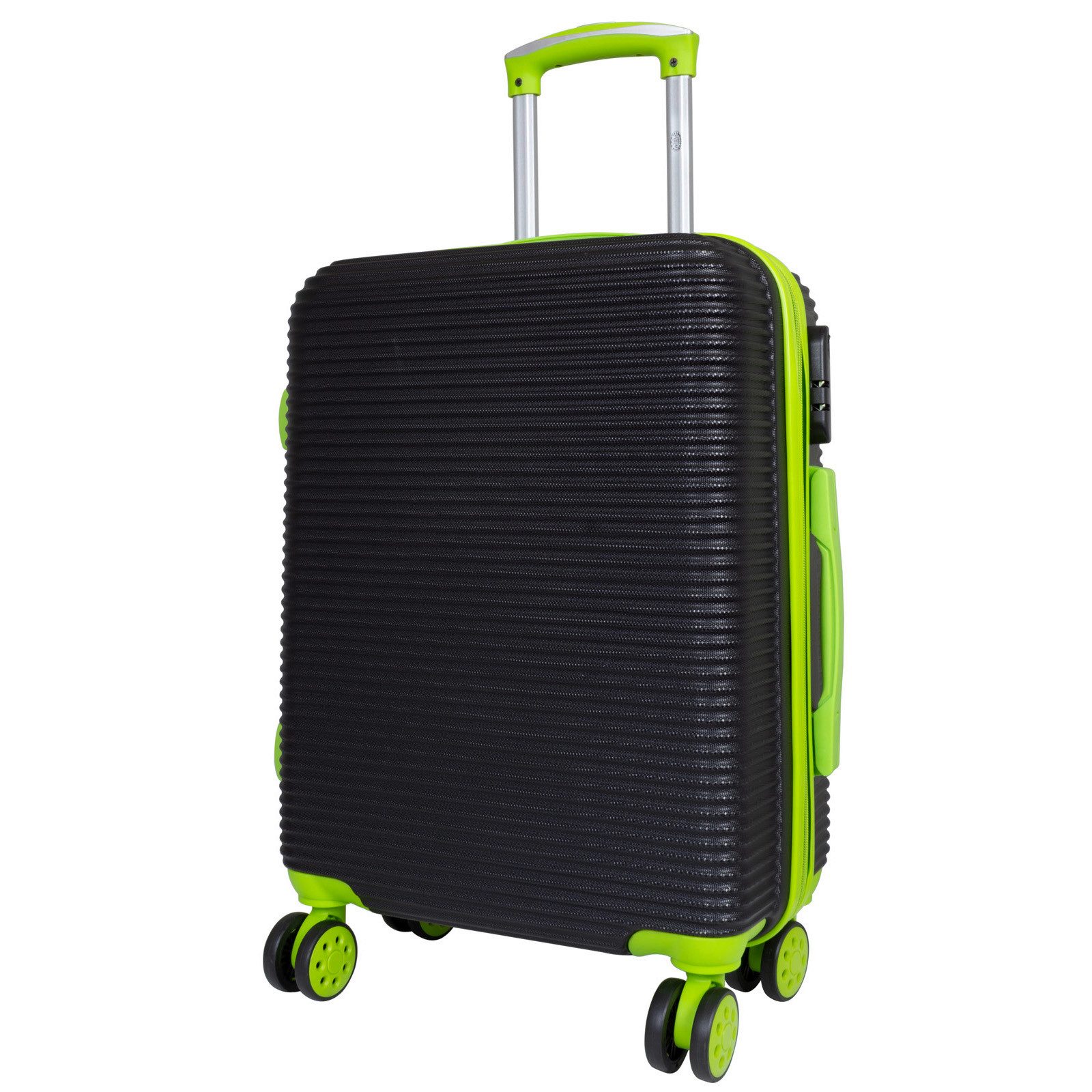 MONOPOL® Hartschalen-Trolley kleiner ABS Hartschalentrolley Santorin schwarz grün