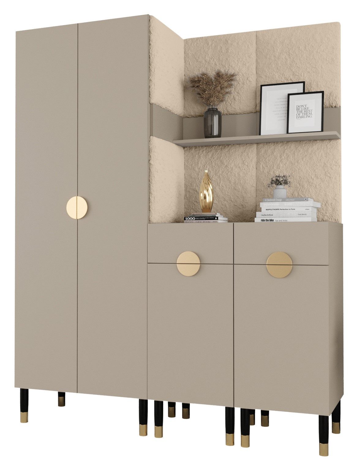 ABIKS MÖBEL Kompaktgarderobe PALERMO Set 7 günstig online kaufen