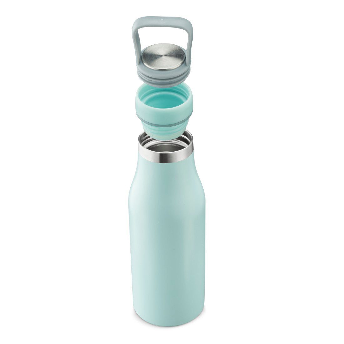 Xavax Isolierflasche Trinkflasche 500 ml (doppelwandige Isolierflasche heiß 9 h, kalt 7 h)