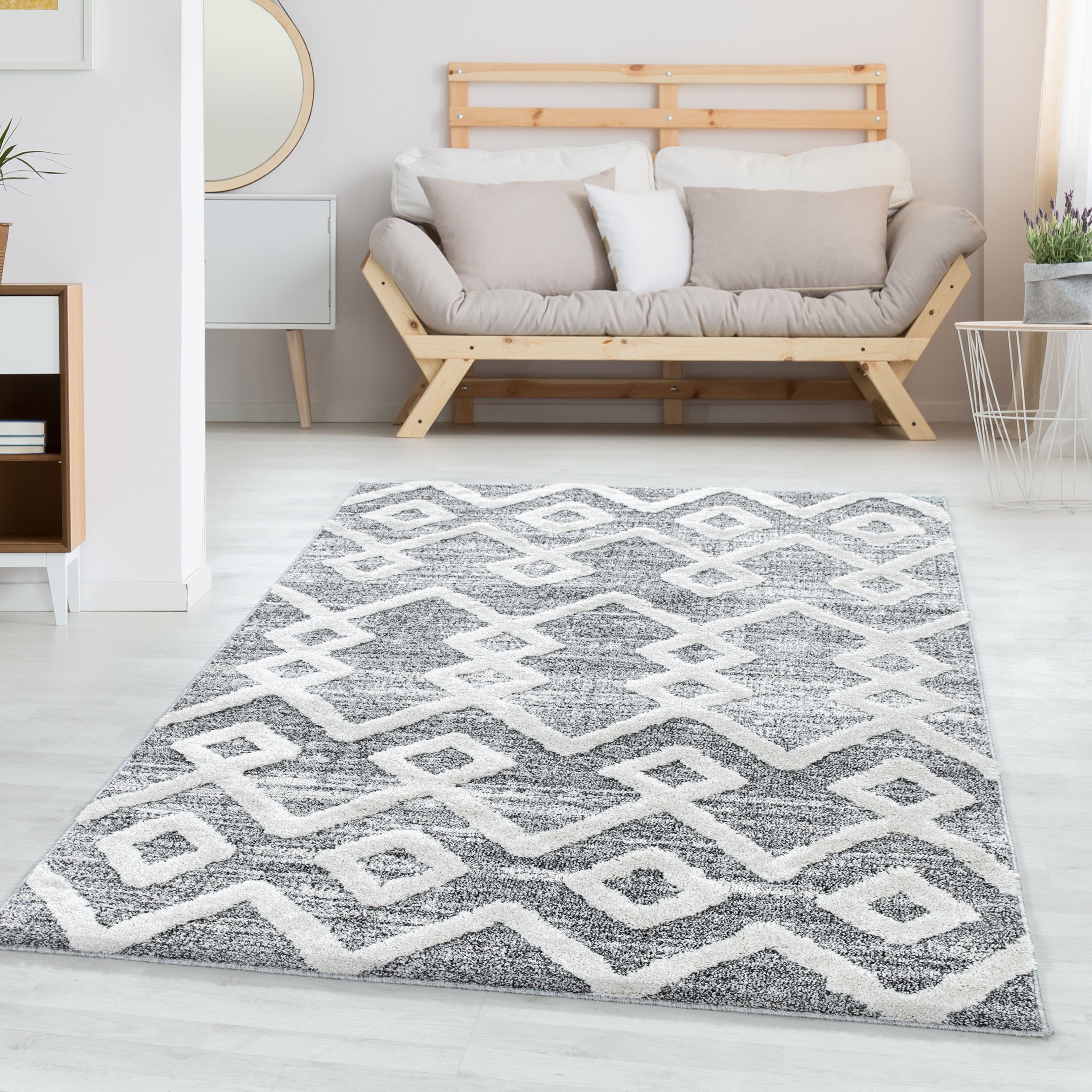 Carpettex Hochflor-Teppich Boho-Design, Läufer, Höhe: 20 günstig online kaufen