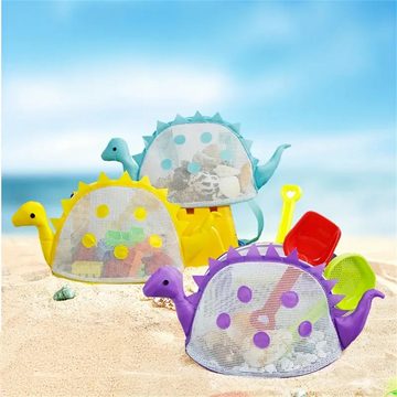 RefinedFlare Strandtasche Kinder-Dinosaurier-Strandtasche, Strandspiel-Sand-Muschel-Tasche (4-tlg)