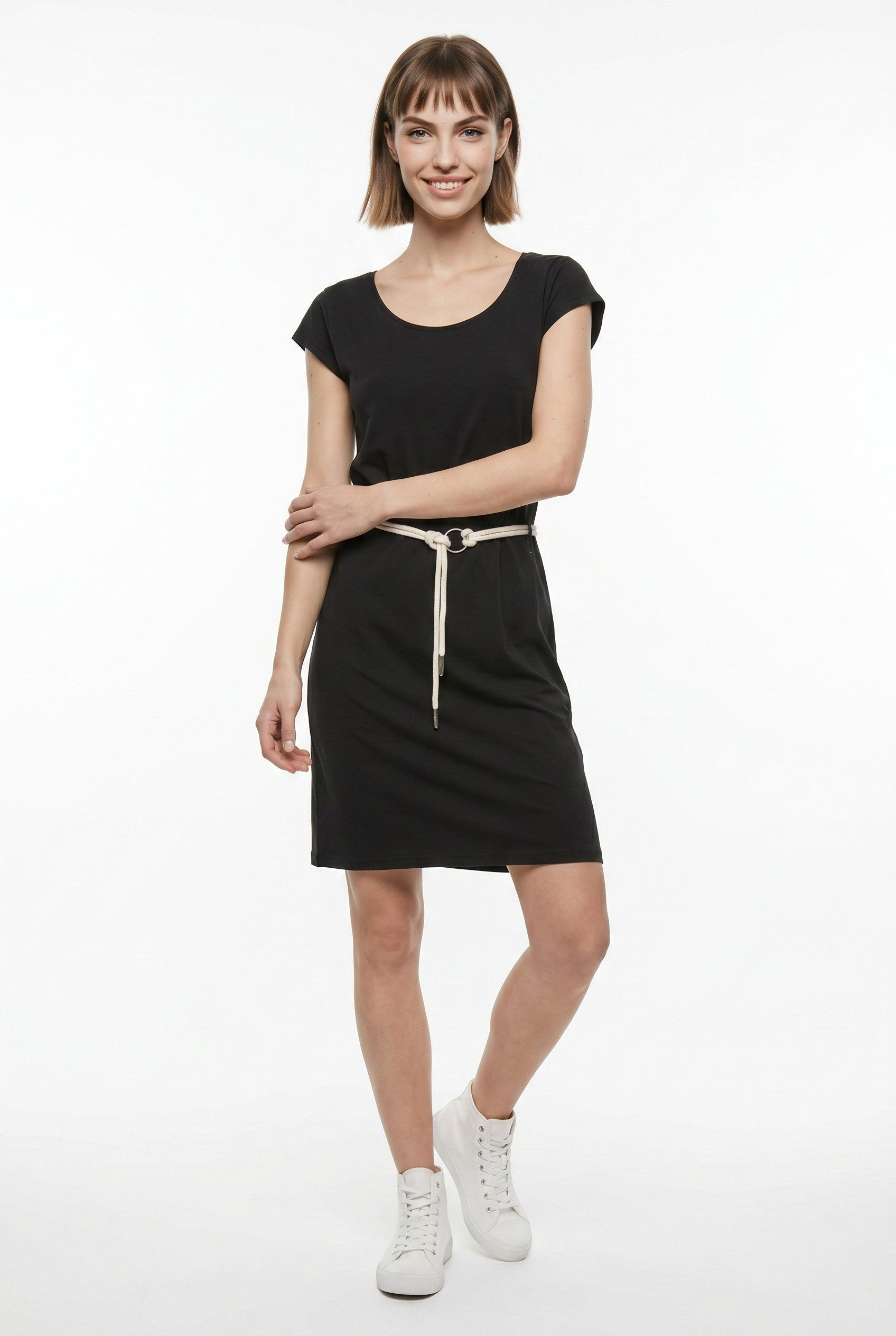 Ragwear Minikleid LILITHE O mit Taillen-Bindegürtel – Bild 4 von 5