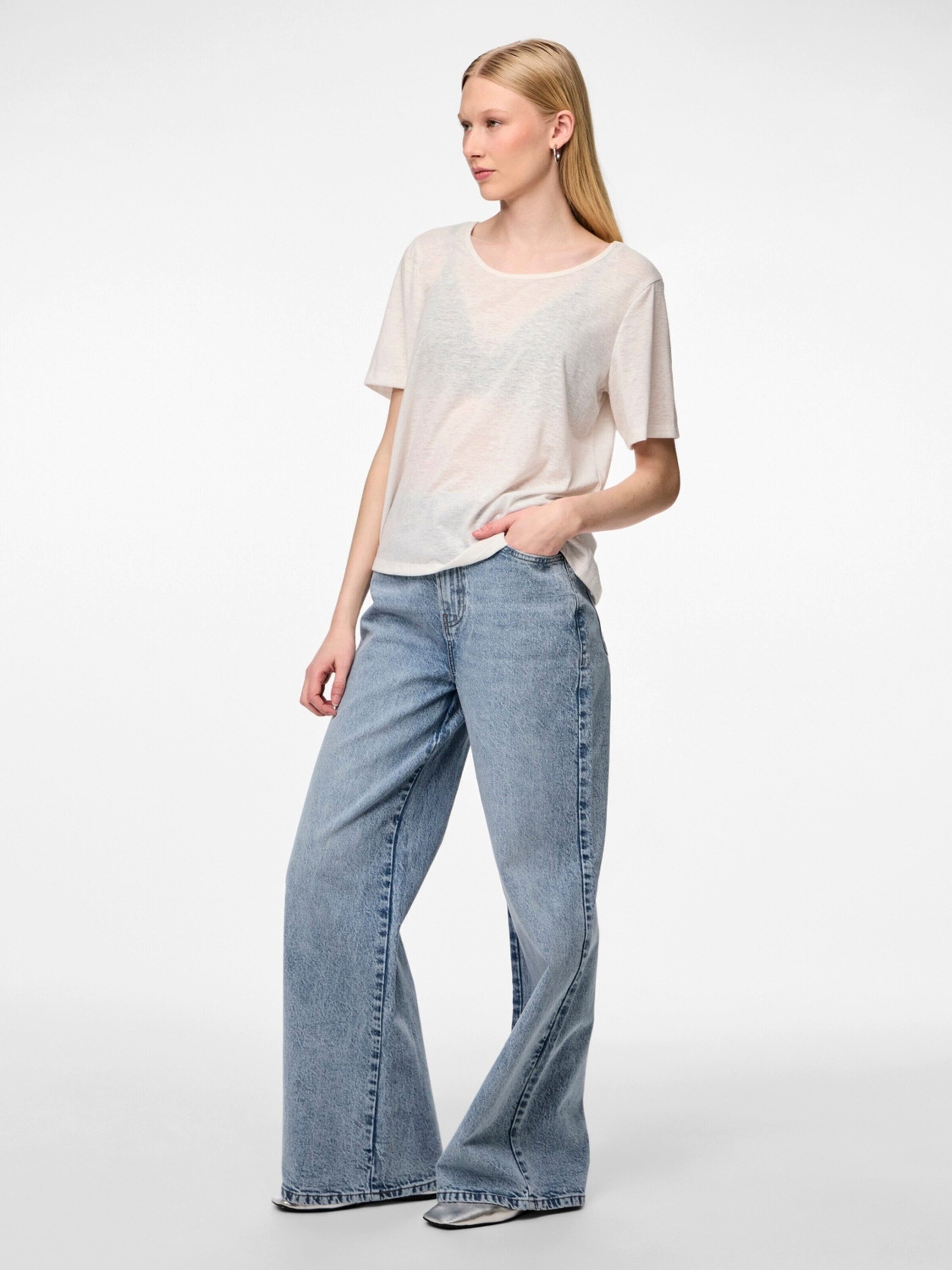 pieces T-Shirt SYLVIE (1-tlg) Plain/ohne Details