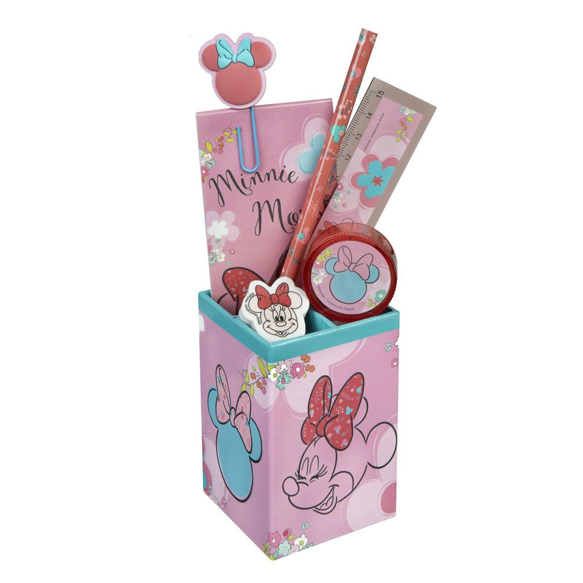 Disney Kreativset Disney Minnie Mouse Gefüllter Stifthalter 7-teiliges Set
