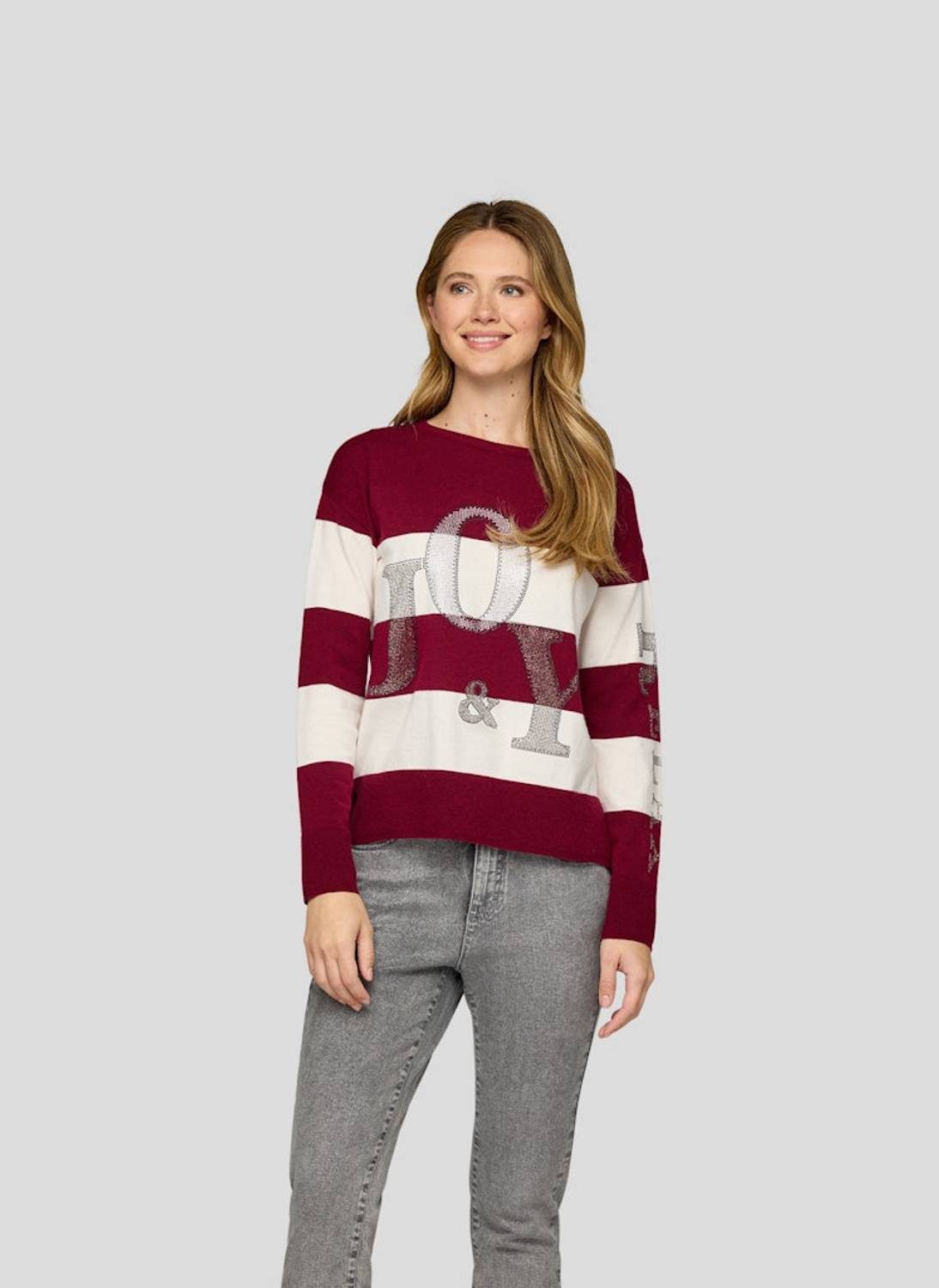 Rabe Rundhalspullover 55-224612 Strassdetails