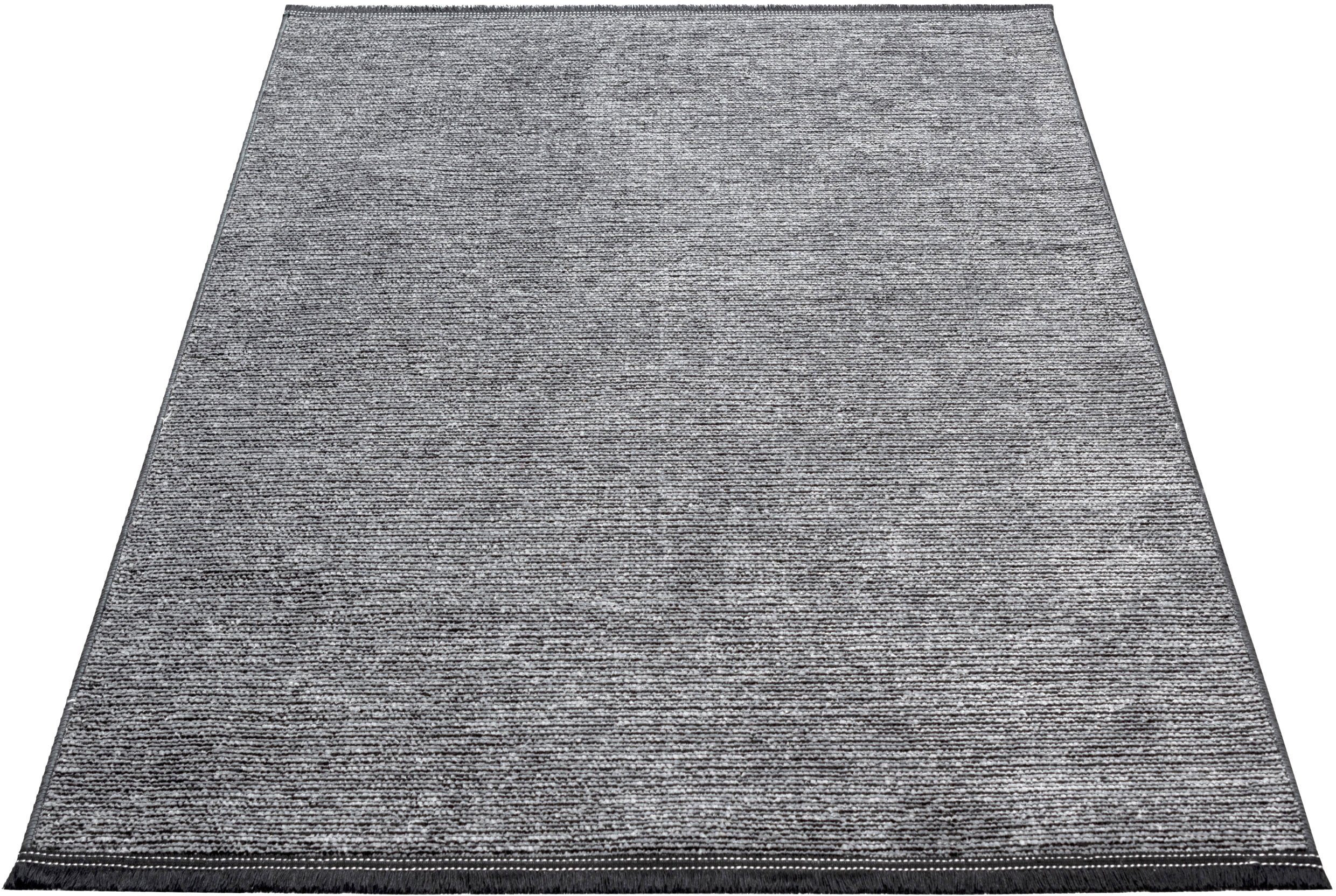 Teppich Stela, Sehrazat, rechteckig, Höhe: 5 mm, waschbar, Flachgewebe, mit  Fransen und Chenille