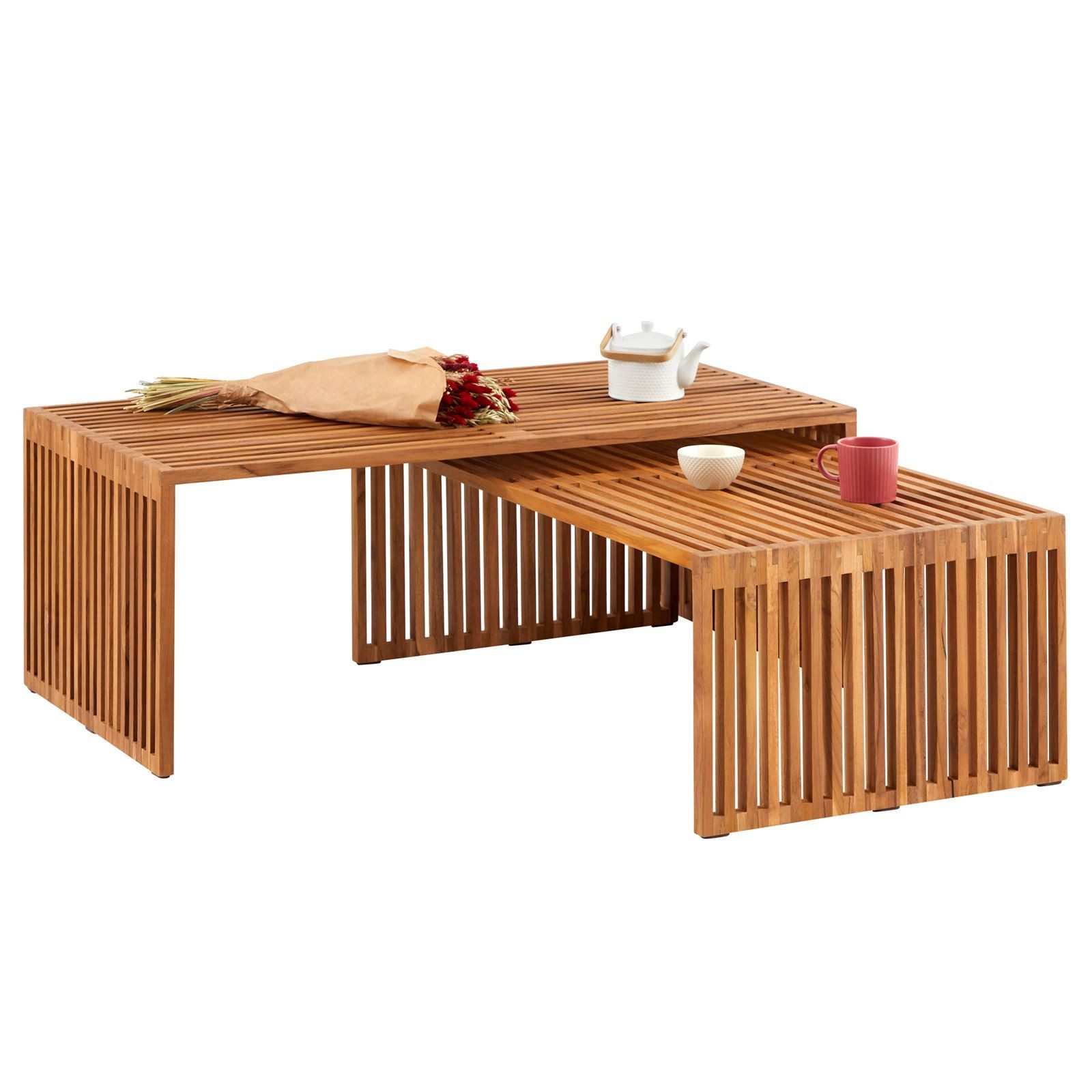 IDIMEX Couchtisch HAVANA, Couchtisch Holztisch Wohnzimmer Teak Natur Massivholzmöbel Echtholz