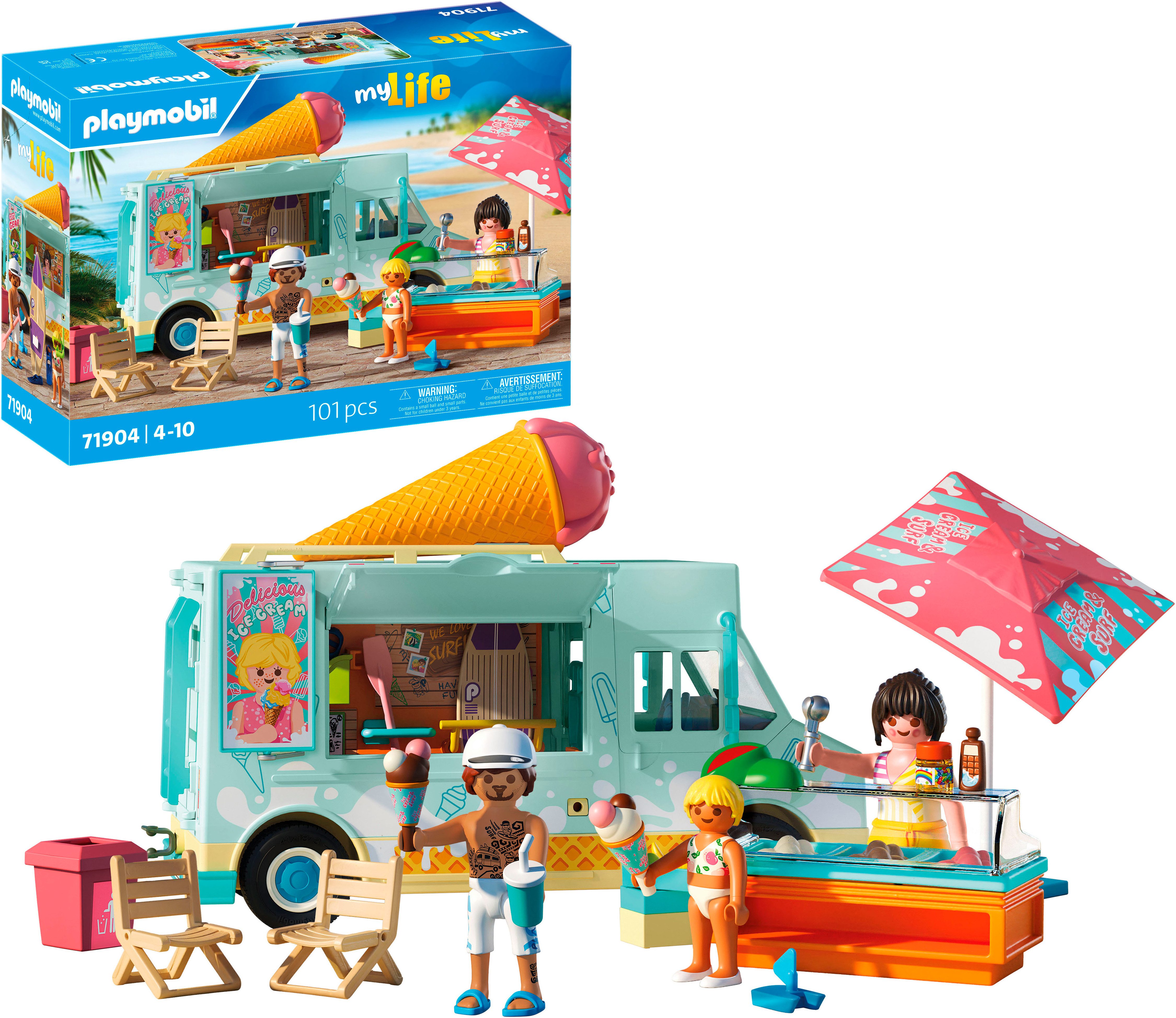 Playmobil® Ice Cream Truck mit Surfshop (71904), My Life Konstruktions-Spie günstig online kaufen