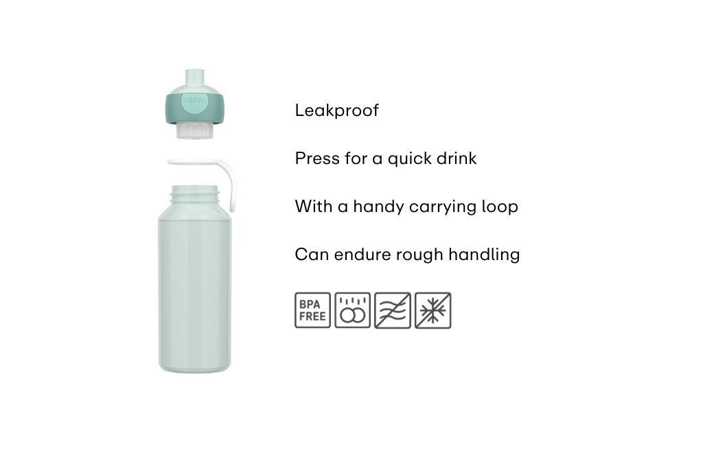 Mepal Trinkflasche Mepal Campus 400 ml Trinkflasche Pop-up - Animal Friends