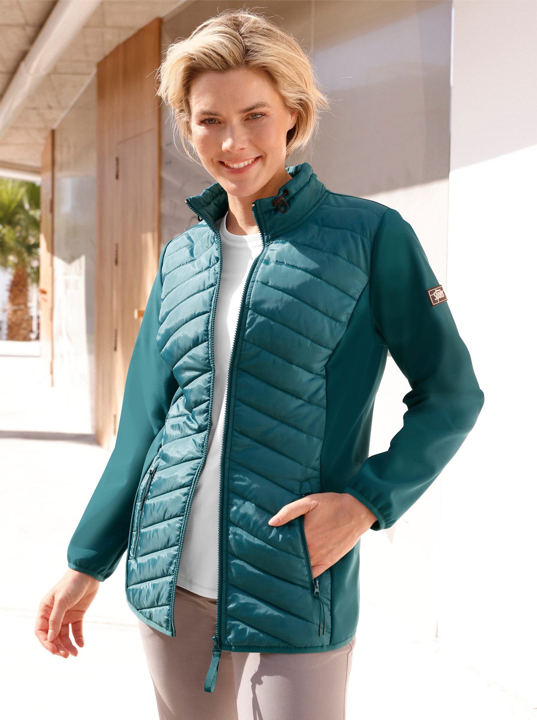 Trainingsjacke Softshell-Jacke Langarm