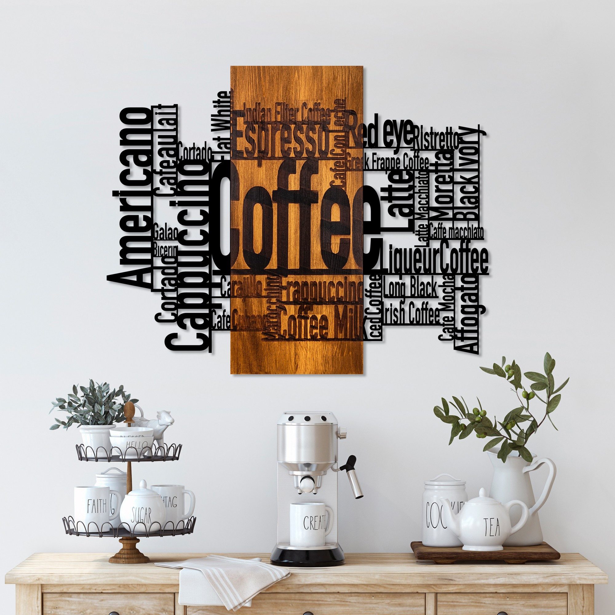 Wallity Wanddekoobjekt 100% WOODEN (Thickness: 3 günstig online kaufen