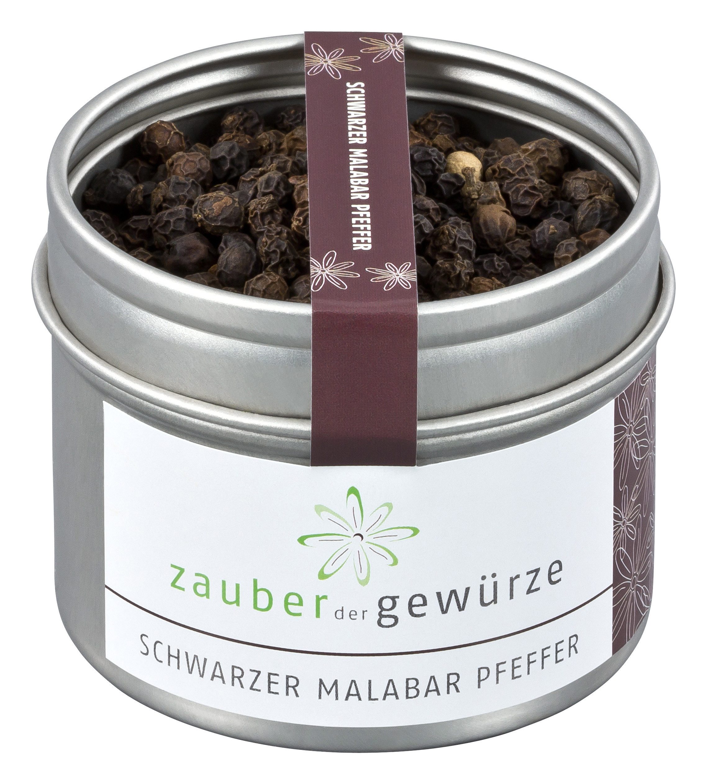 Zauber der Gewürze Gewürz Schwarzer Malabar Pfeffer