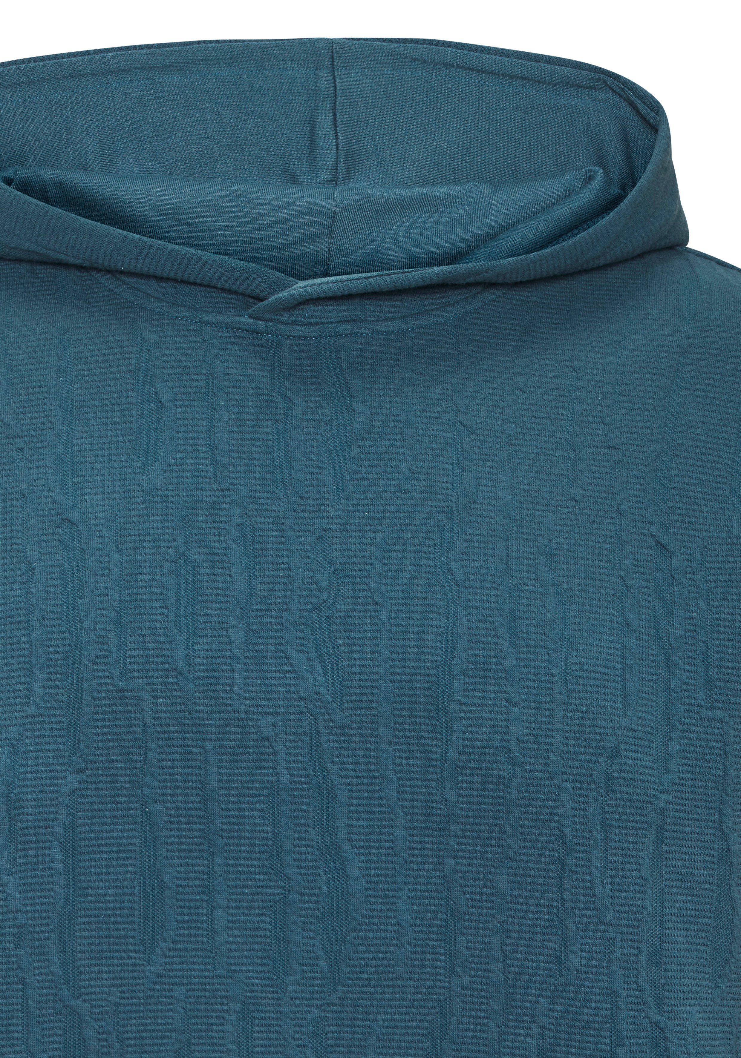John Devin Hoodie - Struktur Sweat mit Kapuze bis Größe 5XL innen angeraute Sweatware mit besonderer Struktur-Optik – Bild 3 von 4
