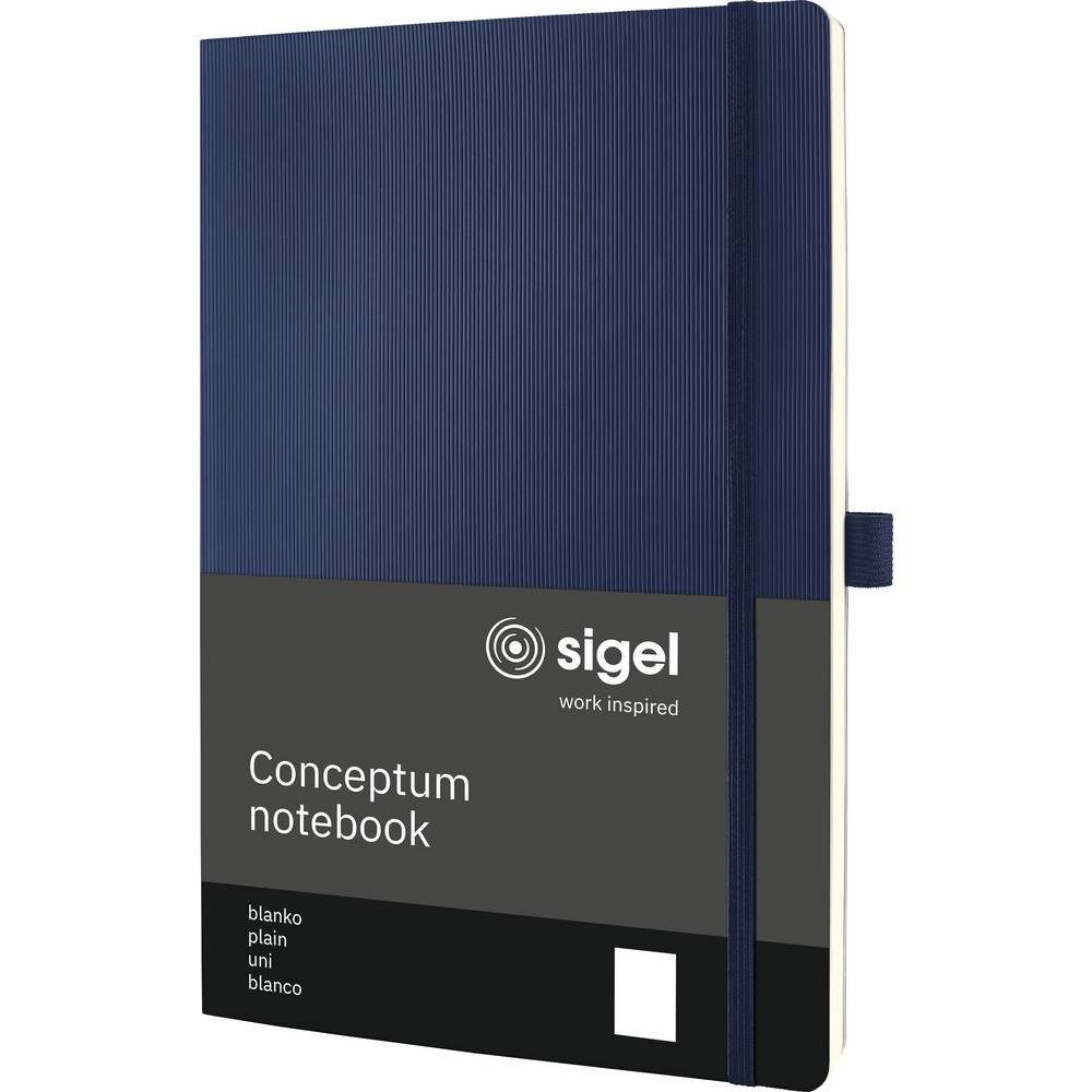 Sigel Notizbuch Notizbuch Conceptum Softcover DIN A4 blanko Dunkelblau Anzahl der