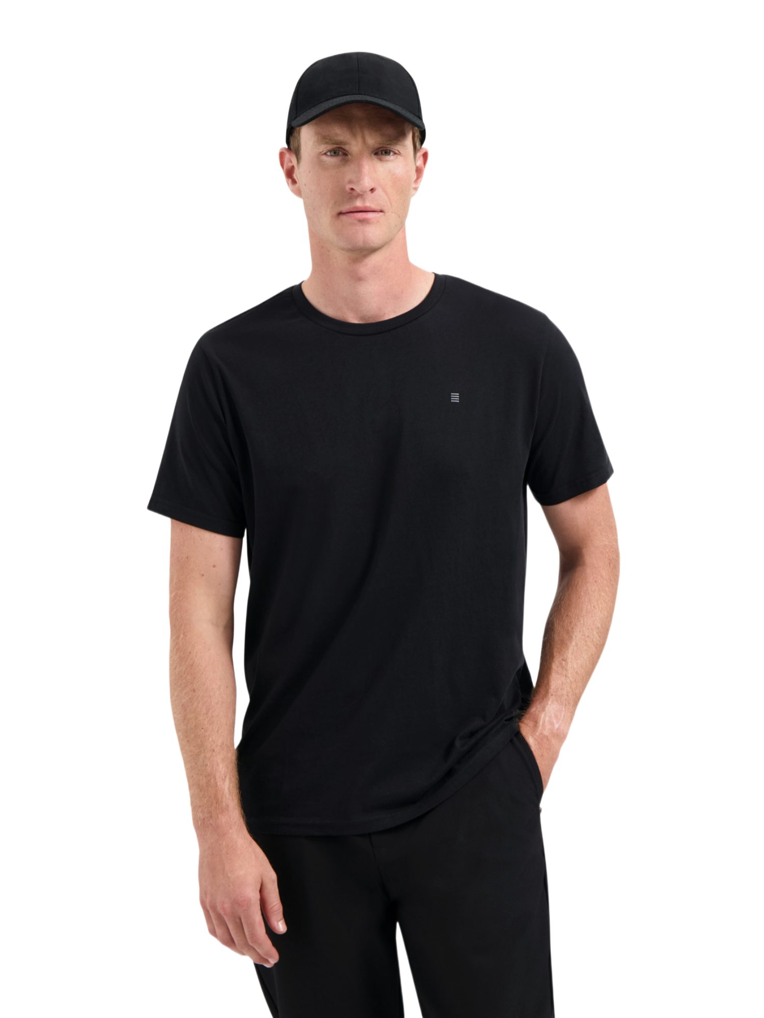 NO EXCESS Kurzarmshirt AYN- Timeless Basics