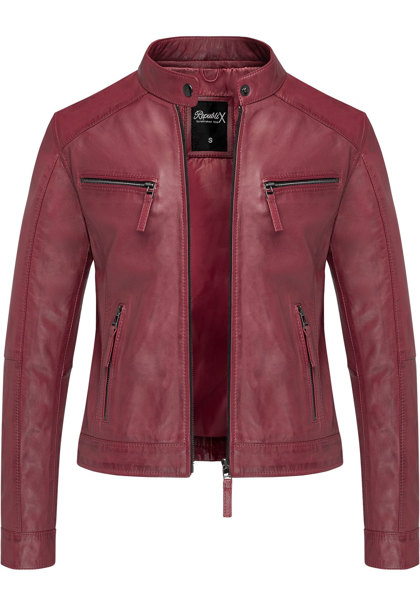 REPUBLIX Lederjacke WINONA Echtleder Damen Biker günstig online kaufen