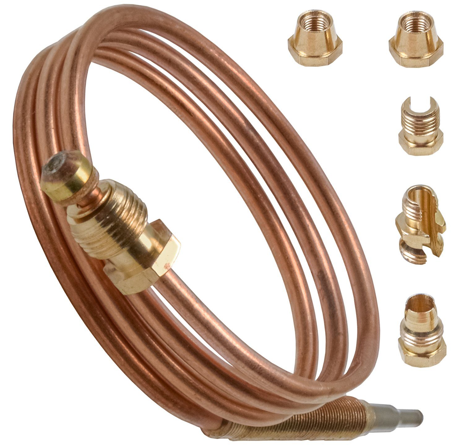 VIOKS Thermodetektor Thermoelement universal 600 mm, mit Adaptern für Gasherd Gasgrill