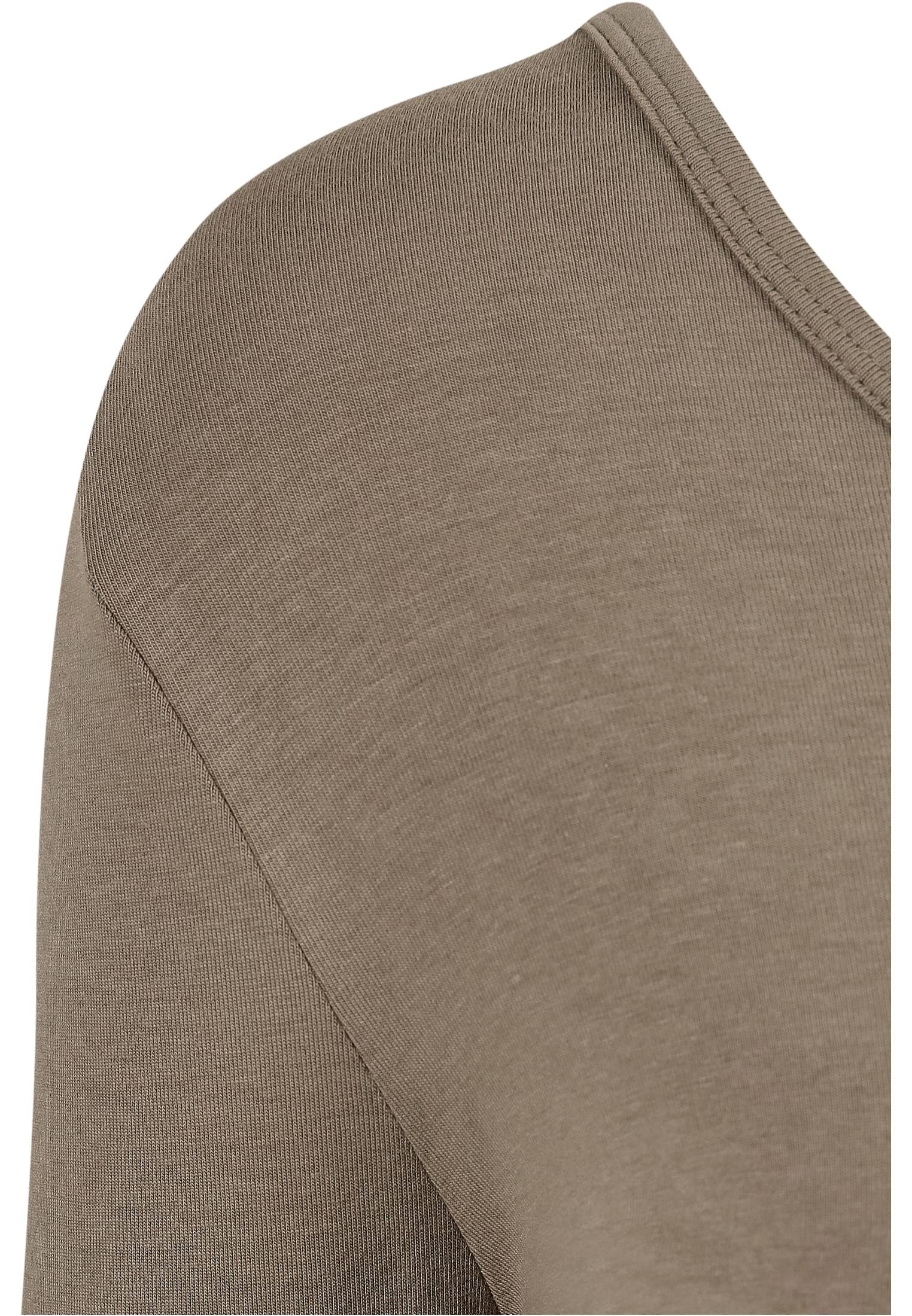Ladies Damen URBAN Asymmetric Longsleeve Langarmshirt (1-tlg) olive CLASSICS