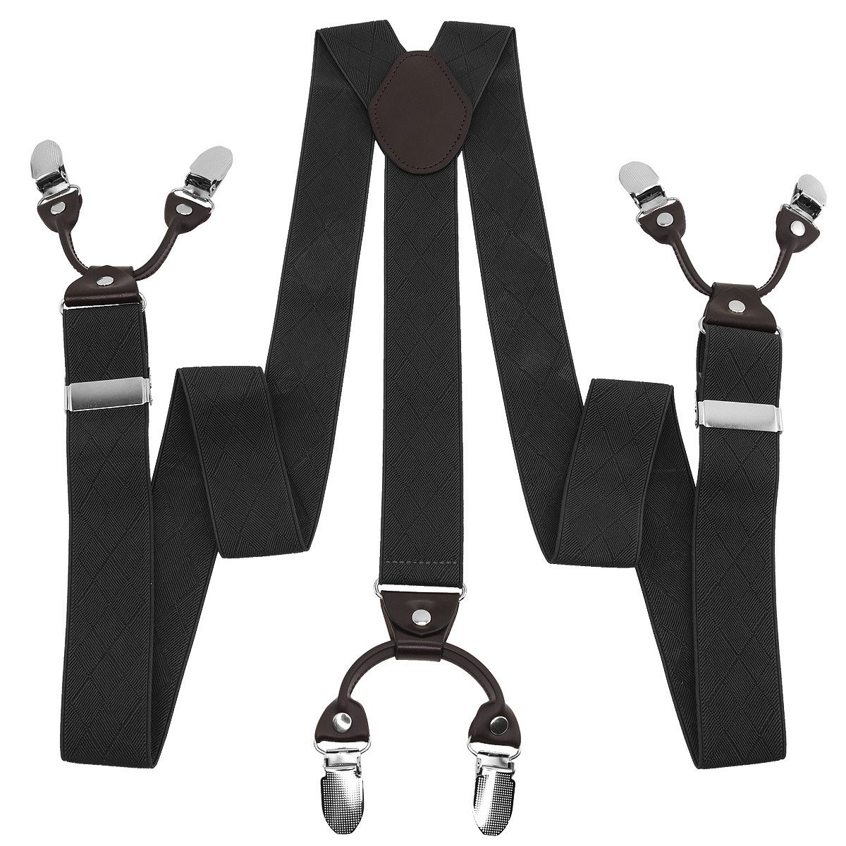 Hosenträger Y-Form mit 6 extra starken Clips