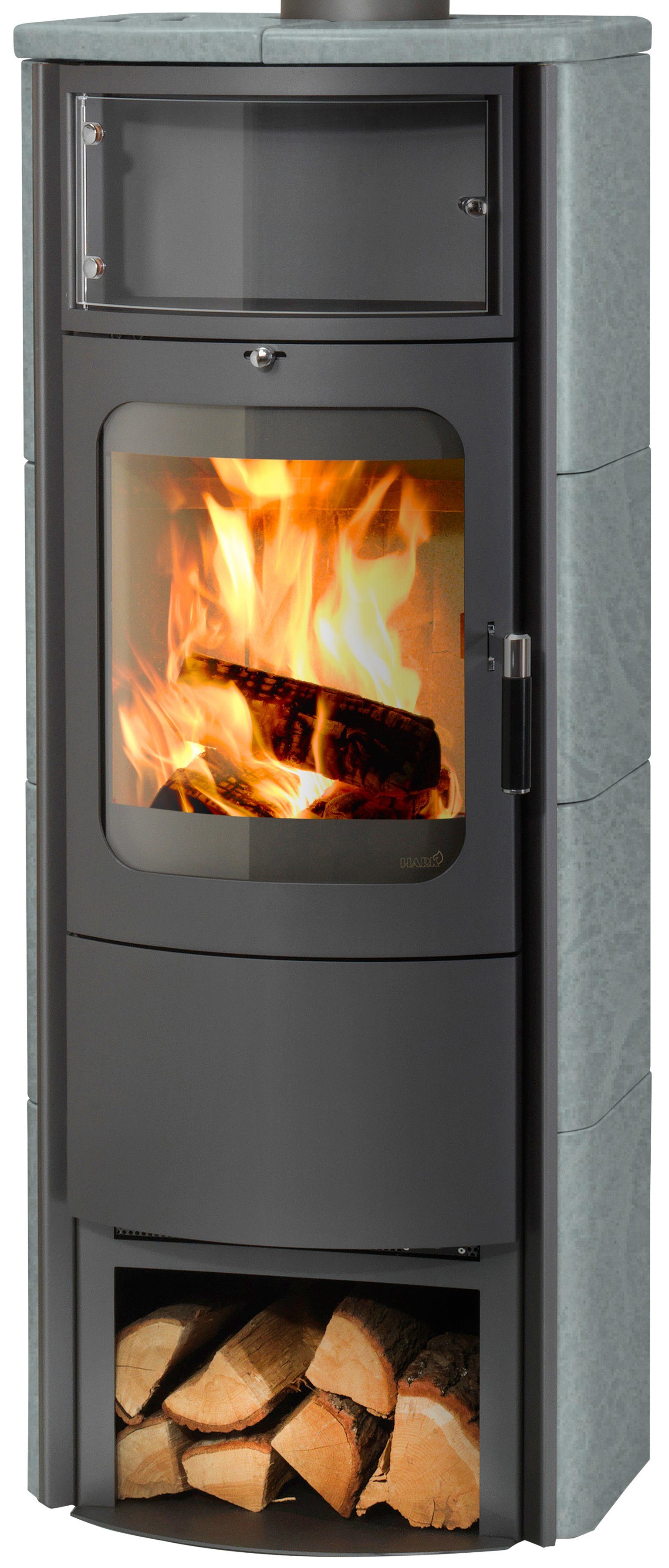 HARK Kaminofen »Opera B Grande«, Naturstein, 7 kW, Dauerbrand, Holzfach