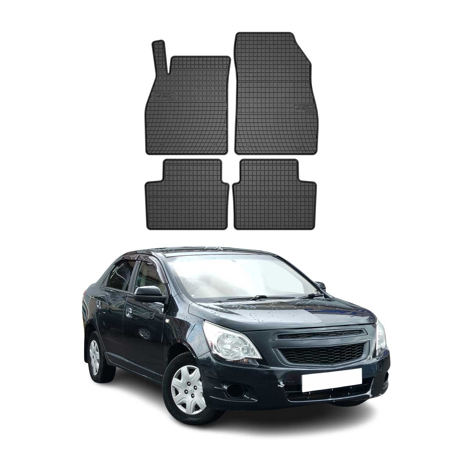 OMAC Auto-Fußmatten für Chevrolet Malibu 2008-2016 Gummimatten Schwarz TPE, für Chevrolet Malibu 2008-2016 Chevrolet Malibu 2008-2016, Antirutsch,Wasserfest,Einfache Installation, Ölbeständig
