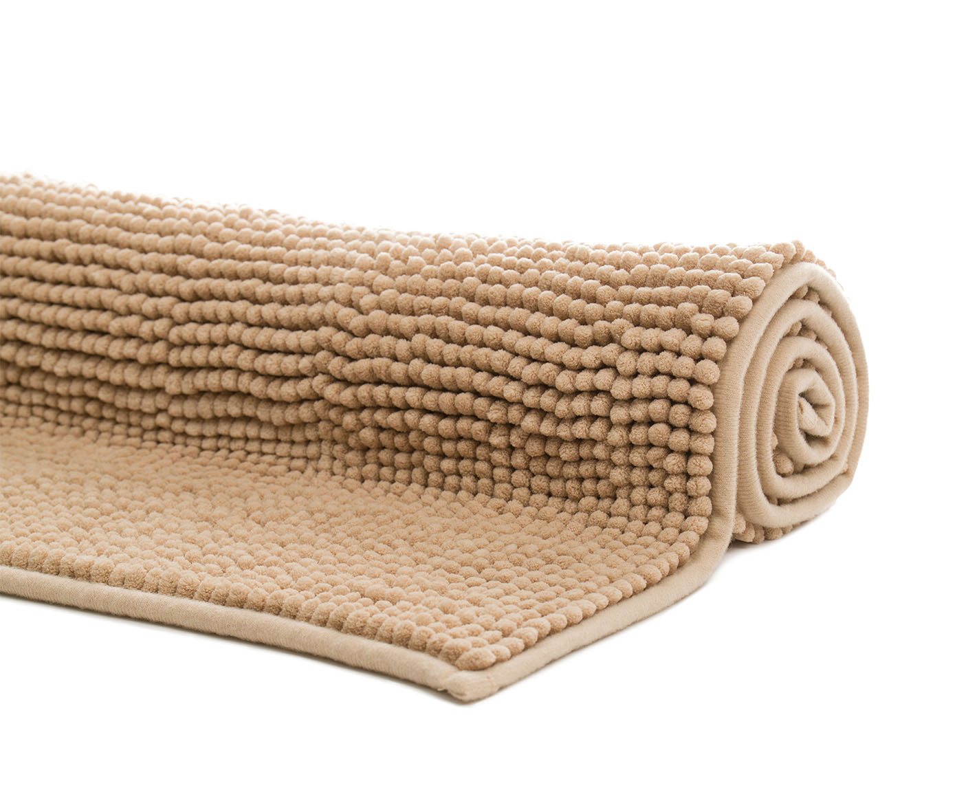liebling Badematte, Fußbodenheizung geeignet, Polyester, rechteckig, Antirutsch-Beschichtung, sehr Saugfähig, Größe: 50x70 cm, marone