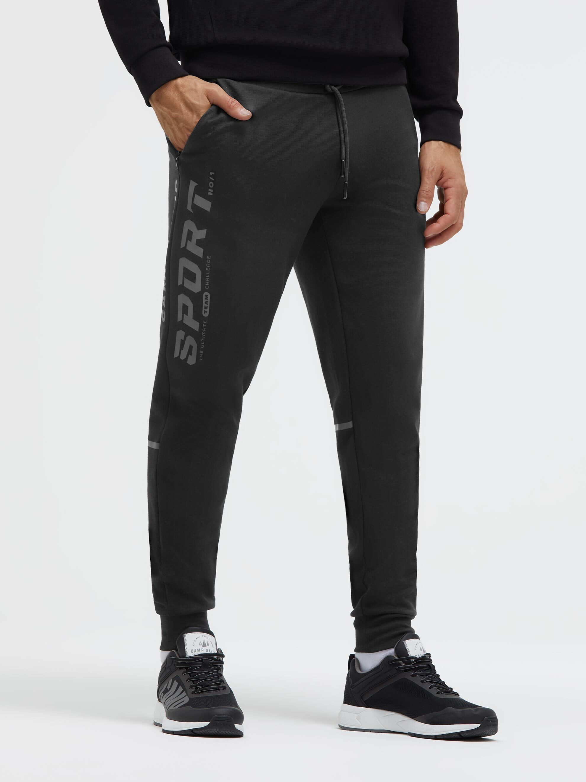CAMP DAVID Sporthose mit Elastikbund und Kordel