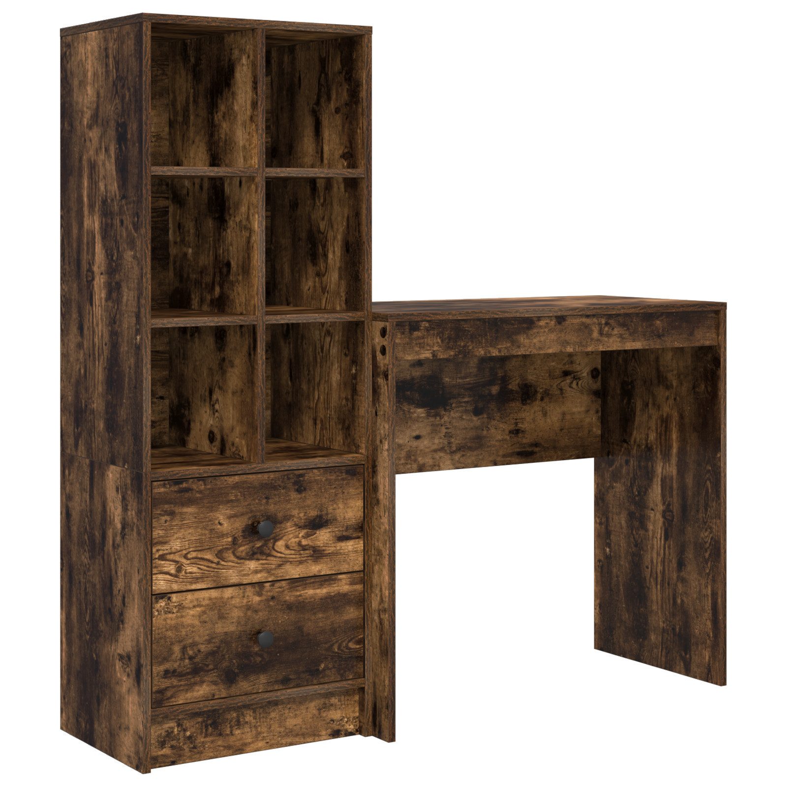 vidaXL Sideboard Schreibtisch mit Stauraum Geräuchert-Eiche günstig online kaufen