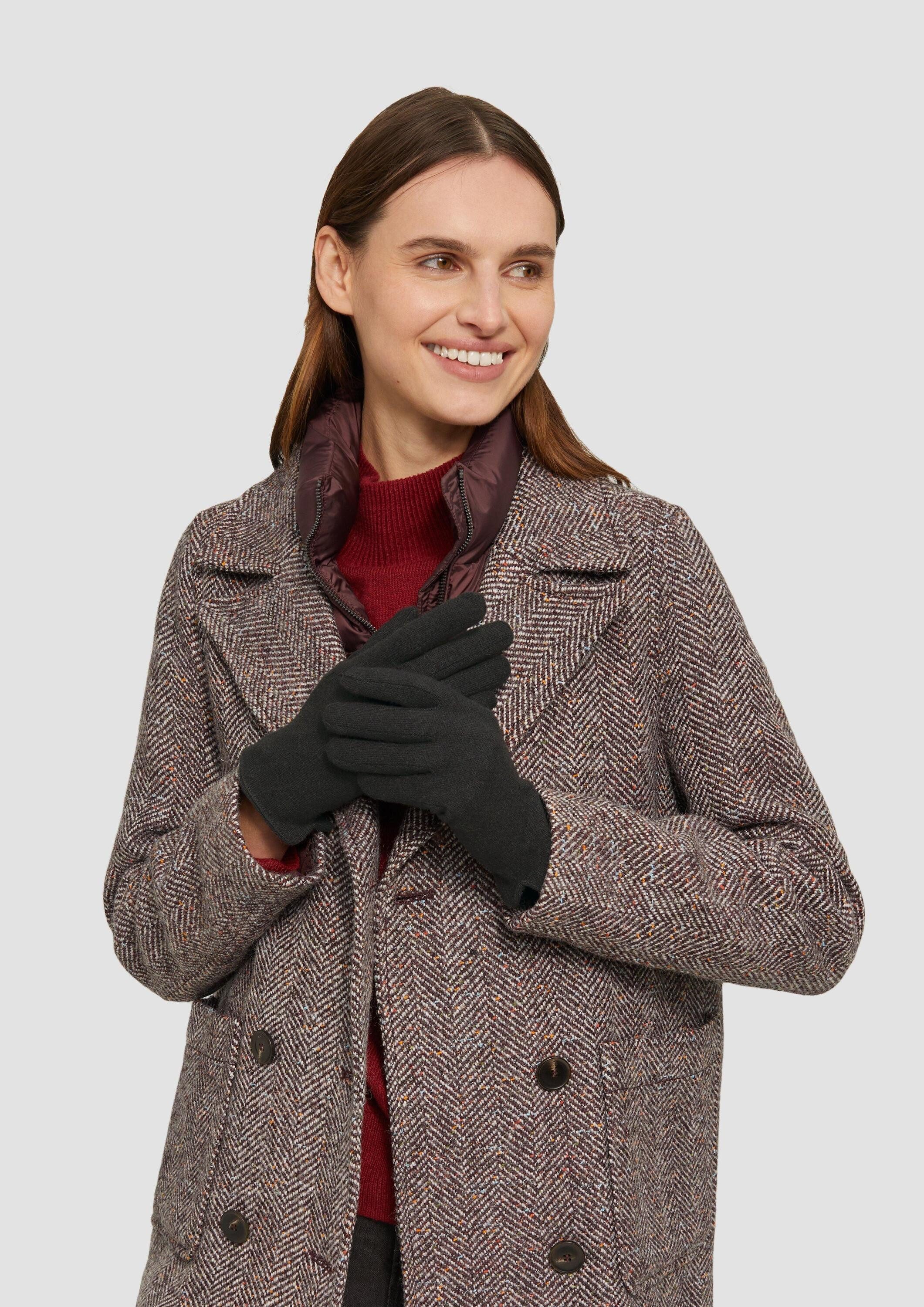 s.Oliver Strickhandschuhe Handschuhe Handschuhe aus Wollmix günstig online kaufen