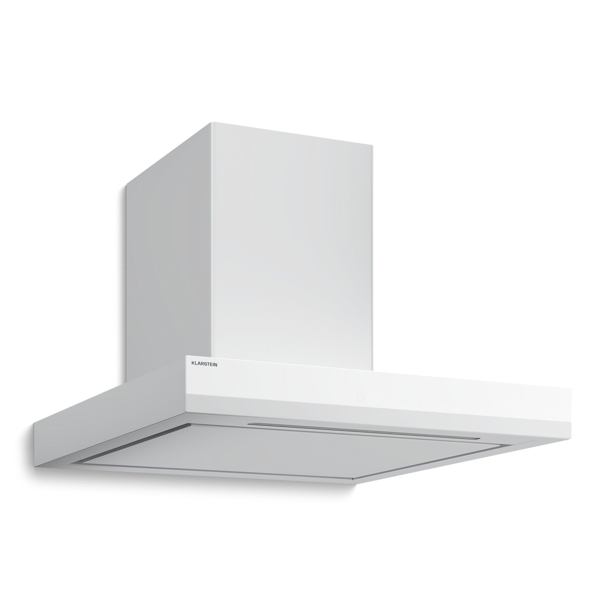 Klarstein Deckenhaube Velaire Velaire, Dunstabzugshaube Umluft Abluft Touch LED Weiss