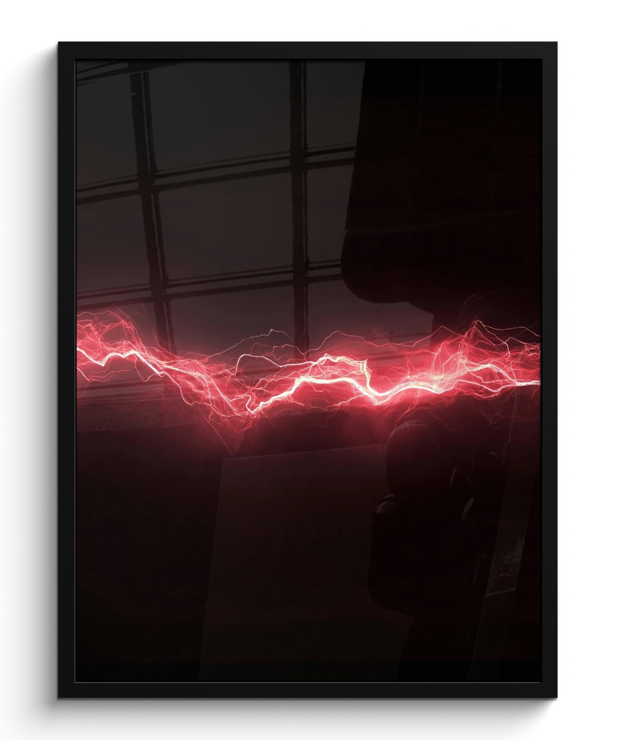 Poster Spiele - Rot - Elektrizität - Energie - Linie