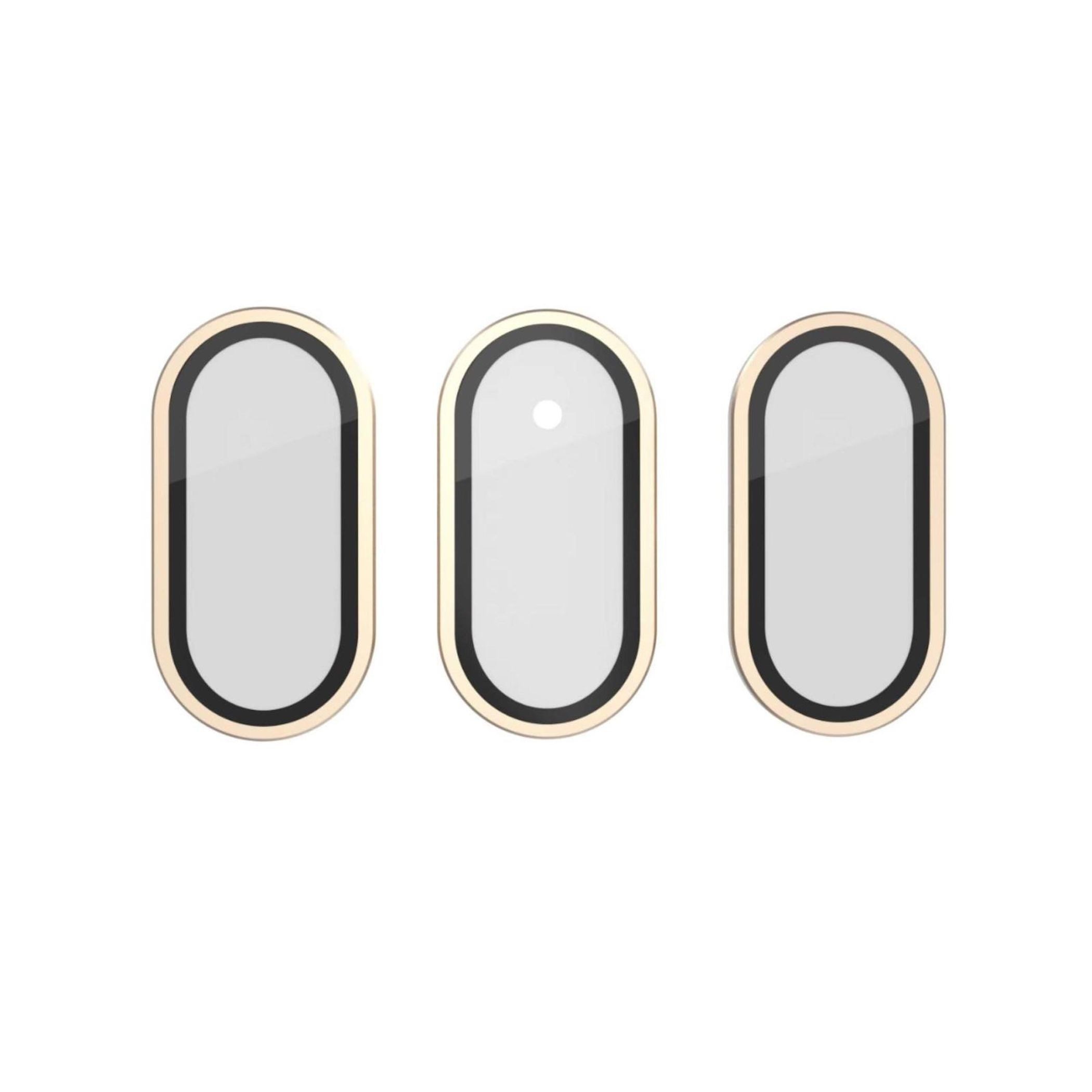 Wigento Für Meta Quest 3 Titan Linsenschutz aus gehärtetem Glas Gold Zubehör Drohne