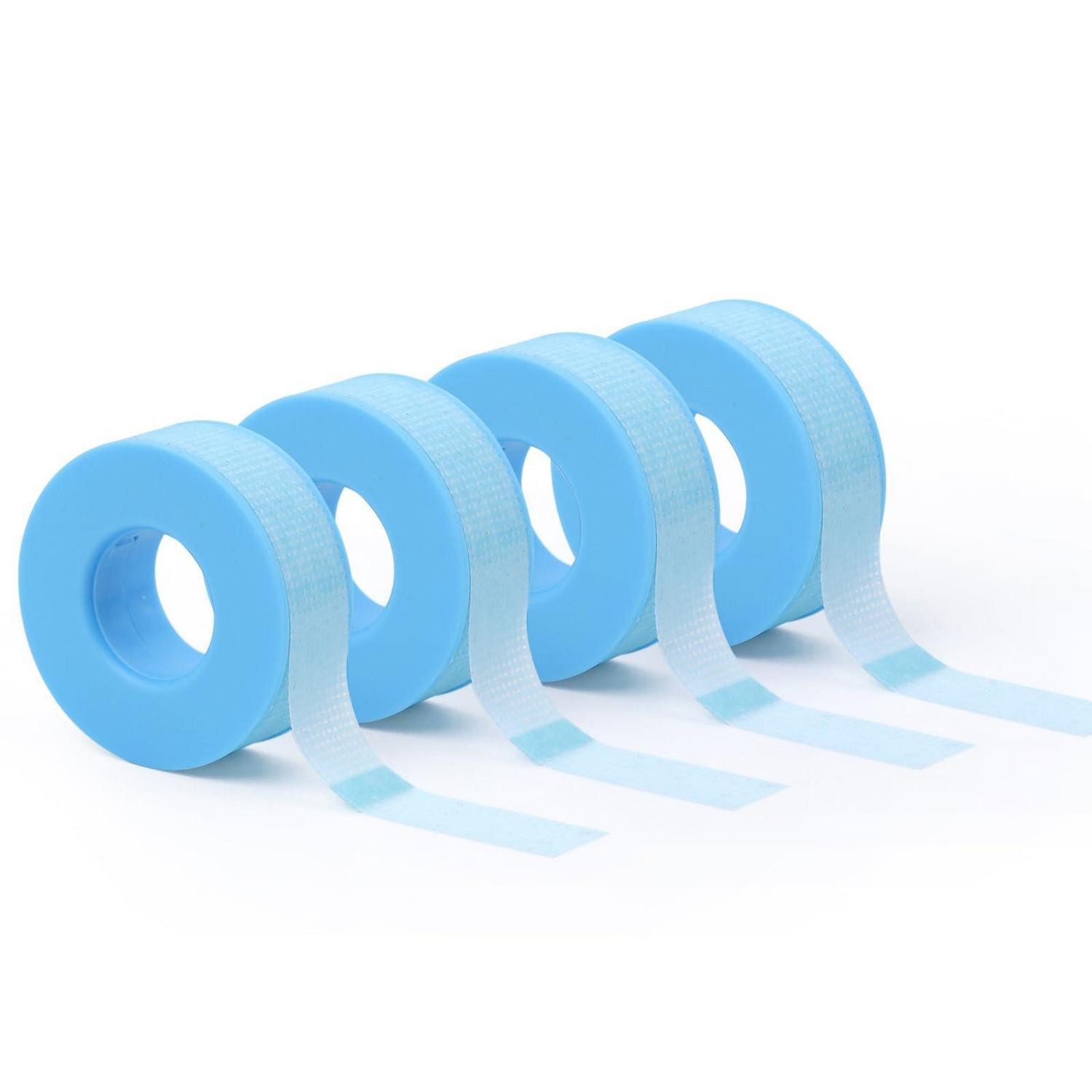 LuxusKollektion Augenlid-Tape Wimpern Tape Silikongel Micropore 0.5x4 Yd Blau 4 Rollen