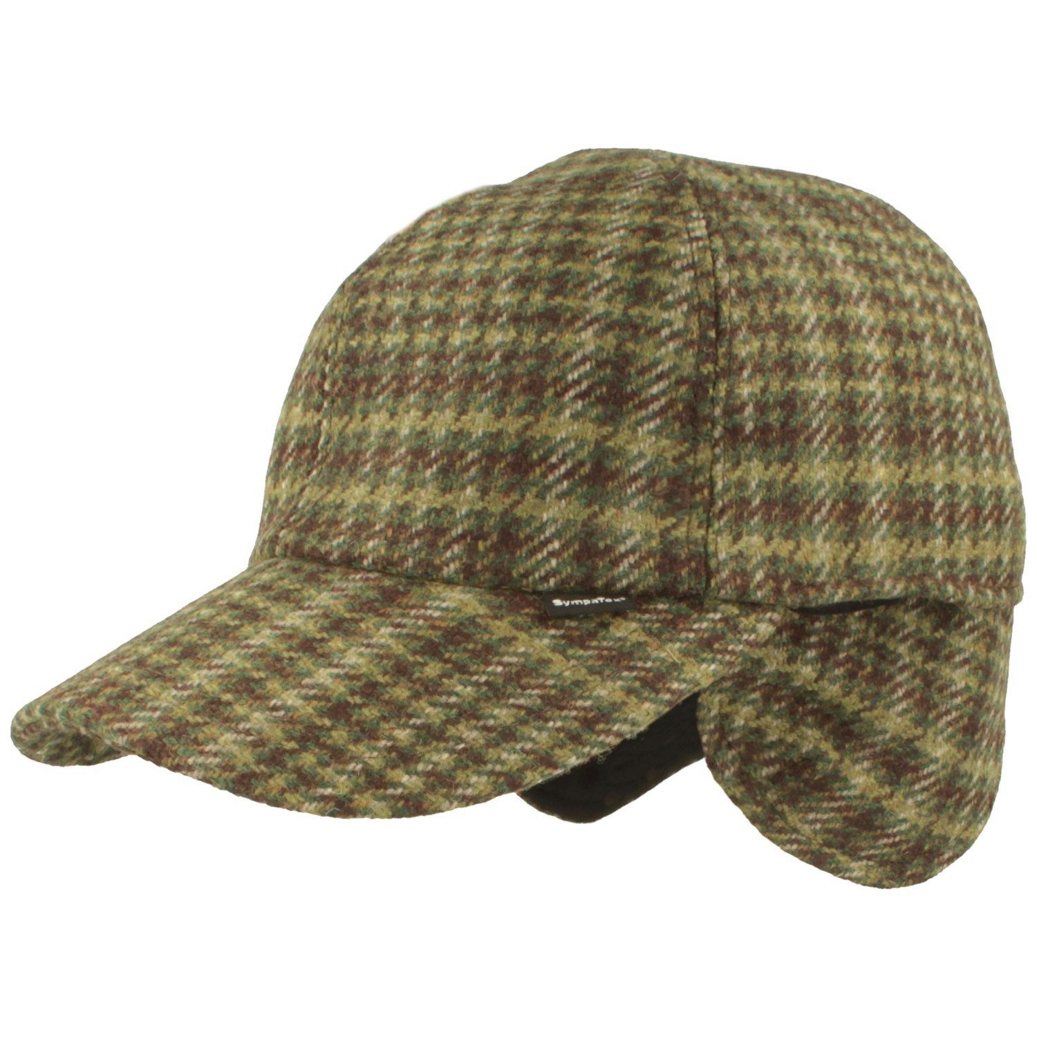 Breiter Baseball Cap BB Cap mit Ohrenschutz und Sympatex aus Wolle