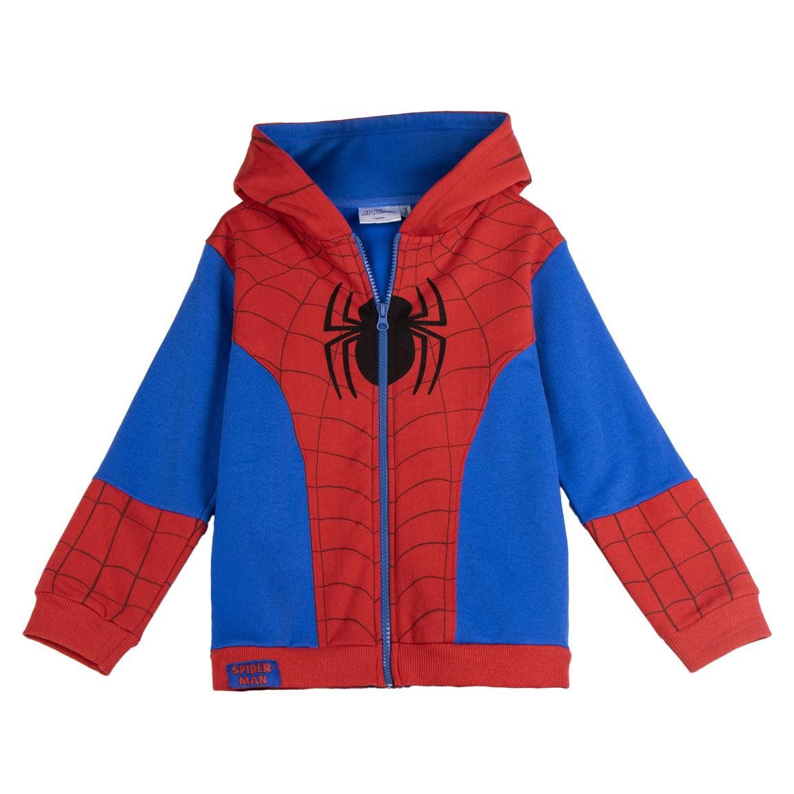 Spiderman Kapuzenpullover Marvel Spider-Man Kinder Kapuzenpullover mit Reißverschluss