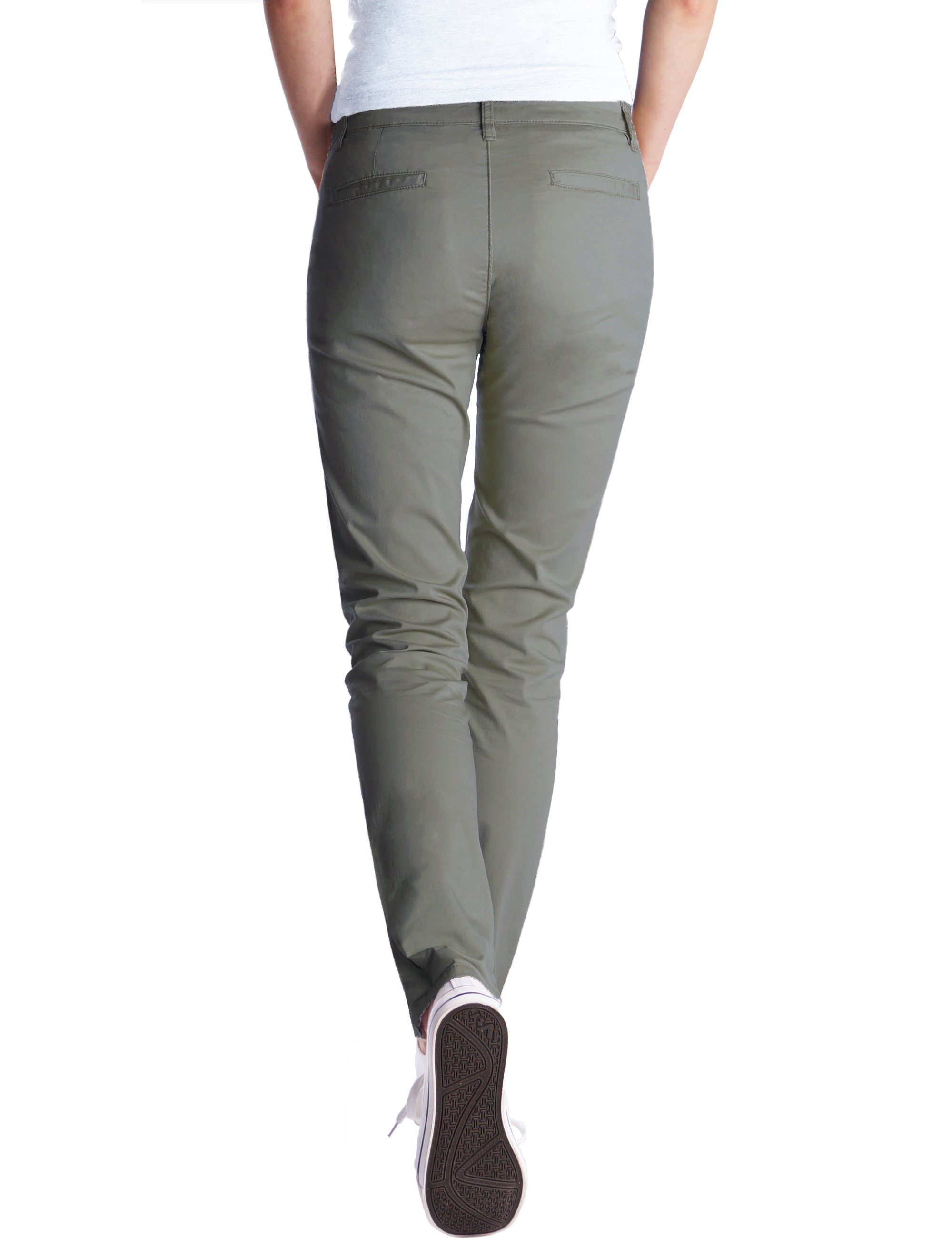 Chinohose 4-Pocket-Style Khaki Stretch, Fraternel