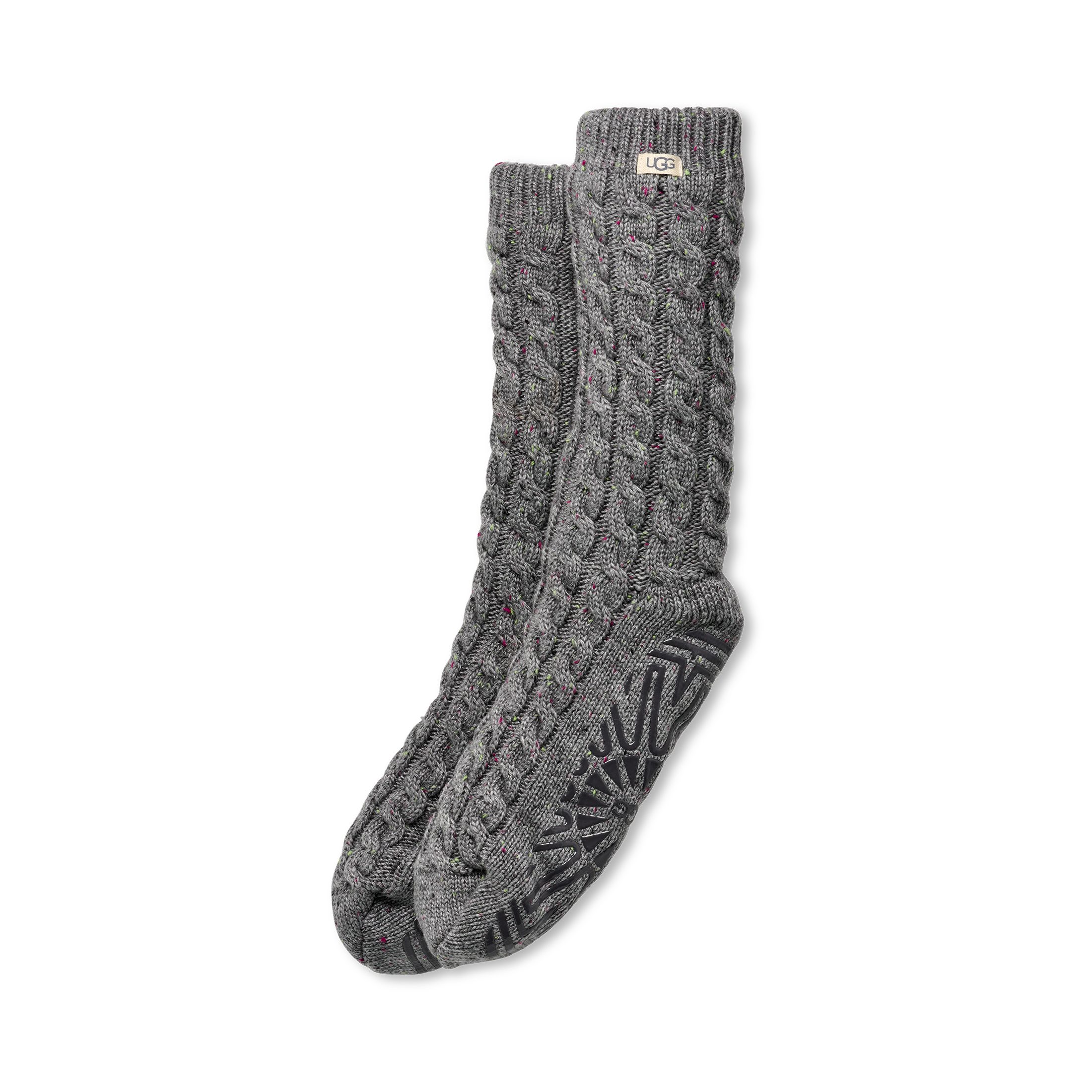 UGG Носки Elowyn Cable Knit Fleece Lined (1-Paar) Stricksocken mit Zopfmuster und rutschhemmender Sohle