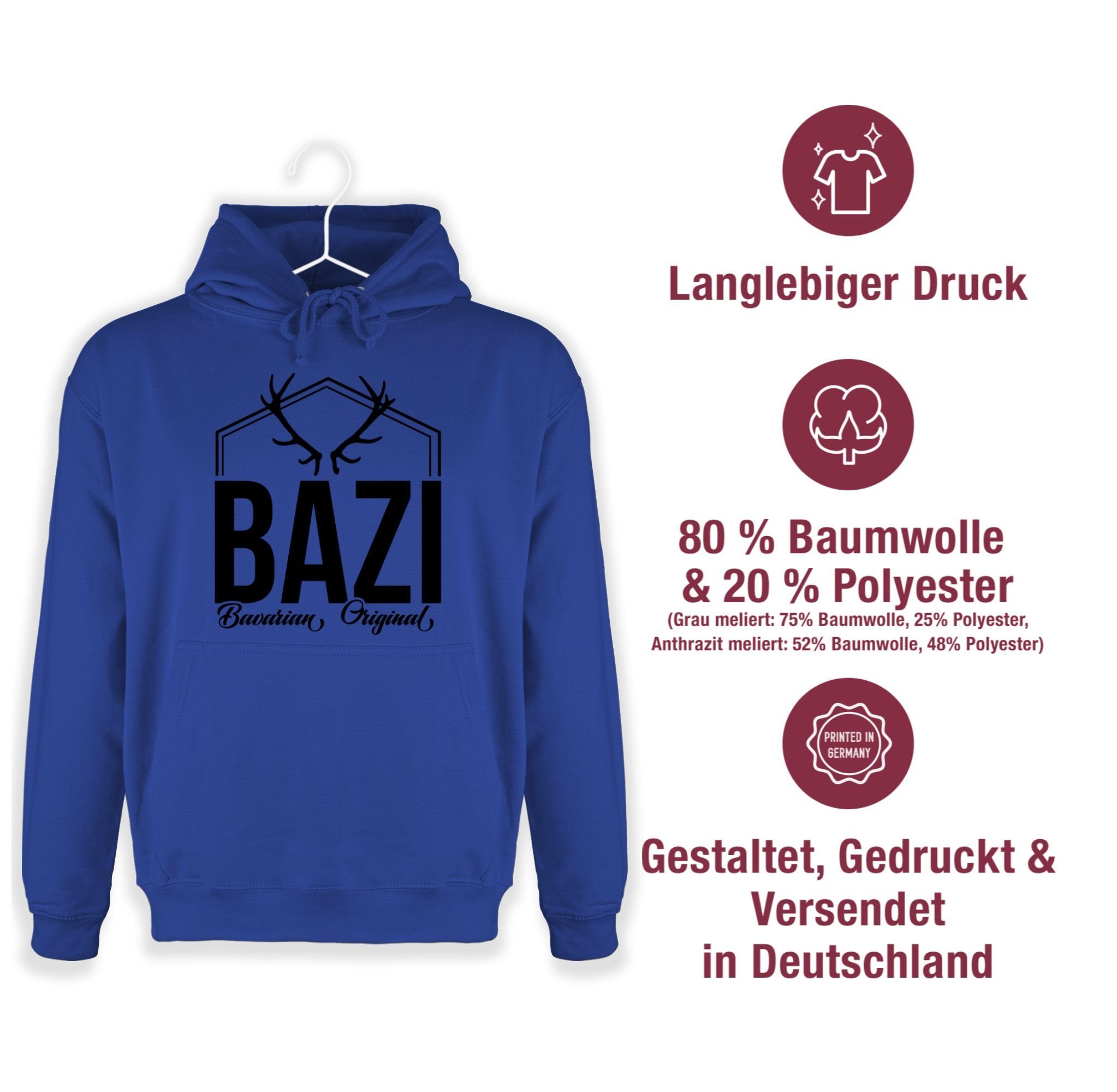 Herren Pullover Shirtracer Hoodie Bazi - Original Bavarian - Bayern Männer - Männer Premium Kapuzenpullover