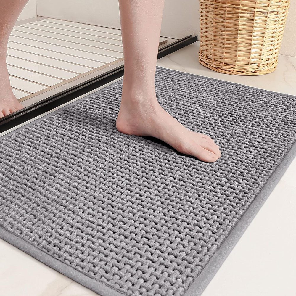 NUODWELL Badematte Badezimmerteppich, Badteppich rutschfest Waschbar, Cheni günstig online kaufen
