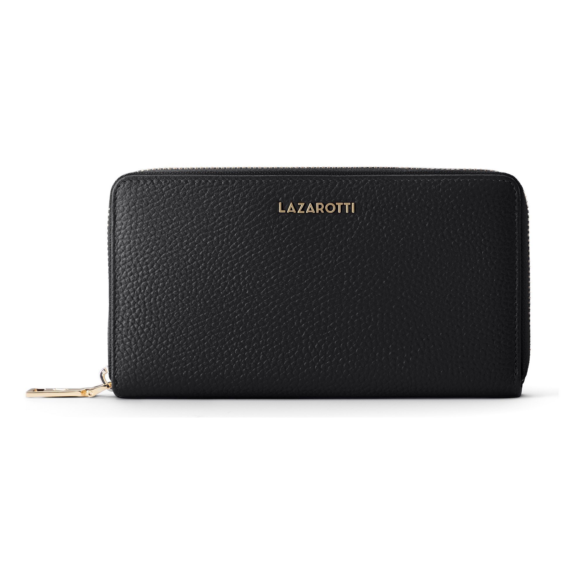 Lazarotti Geldbörse Bologna Leather XL Zip-Around Geldbörse Leder 19 cm